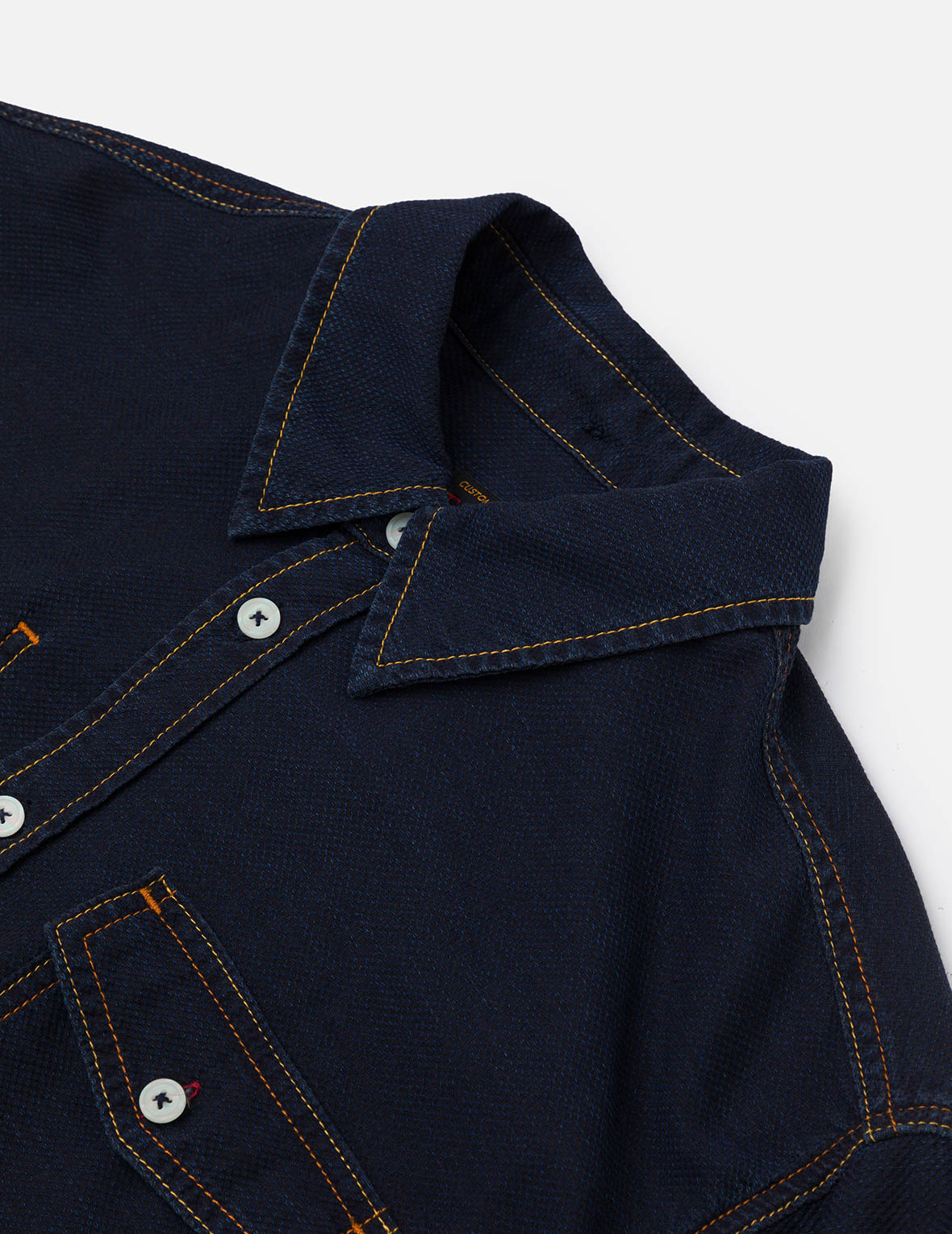 Seagull Print Regular Fit Denim Shirt