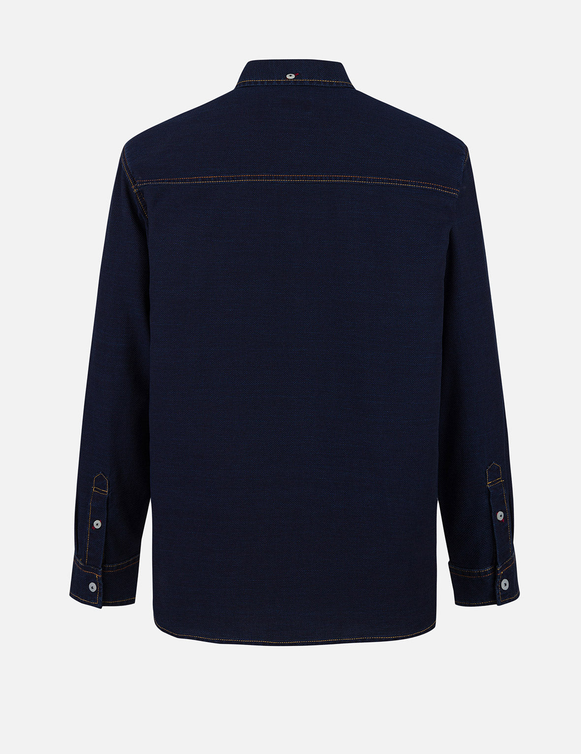 Seagull Print Regular Fit Denim Shirt