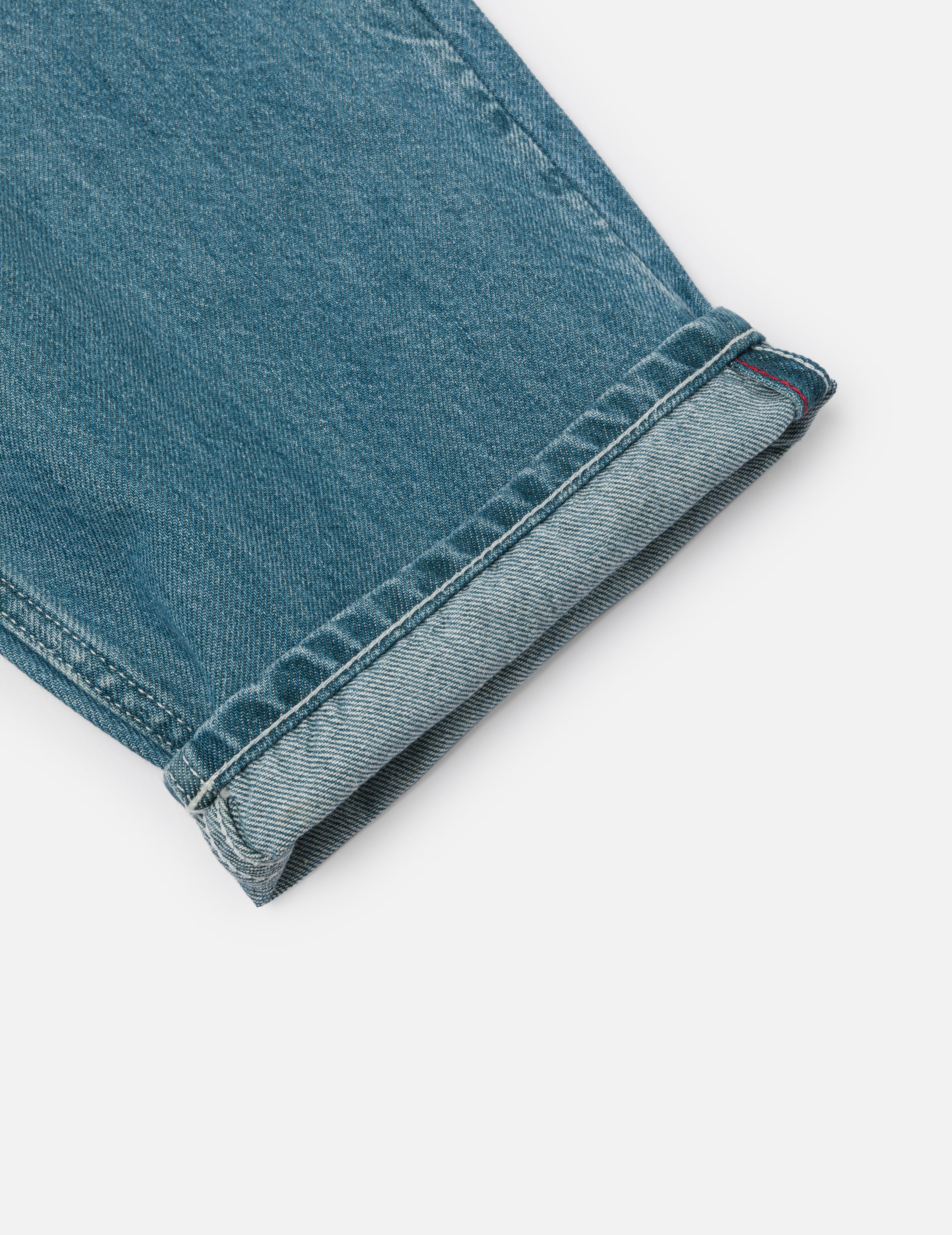 趣味海鷗印花口袋寬鬆版型牛仔褲 #2038