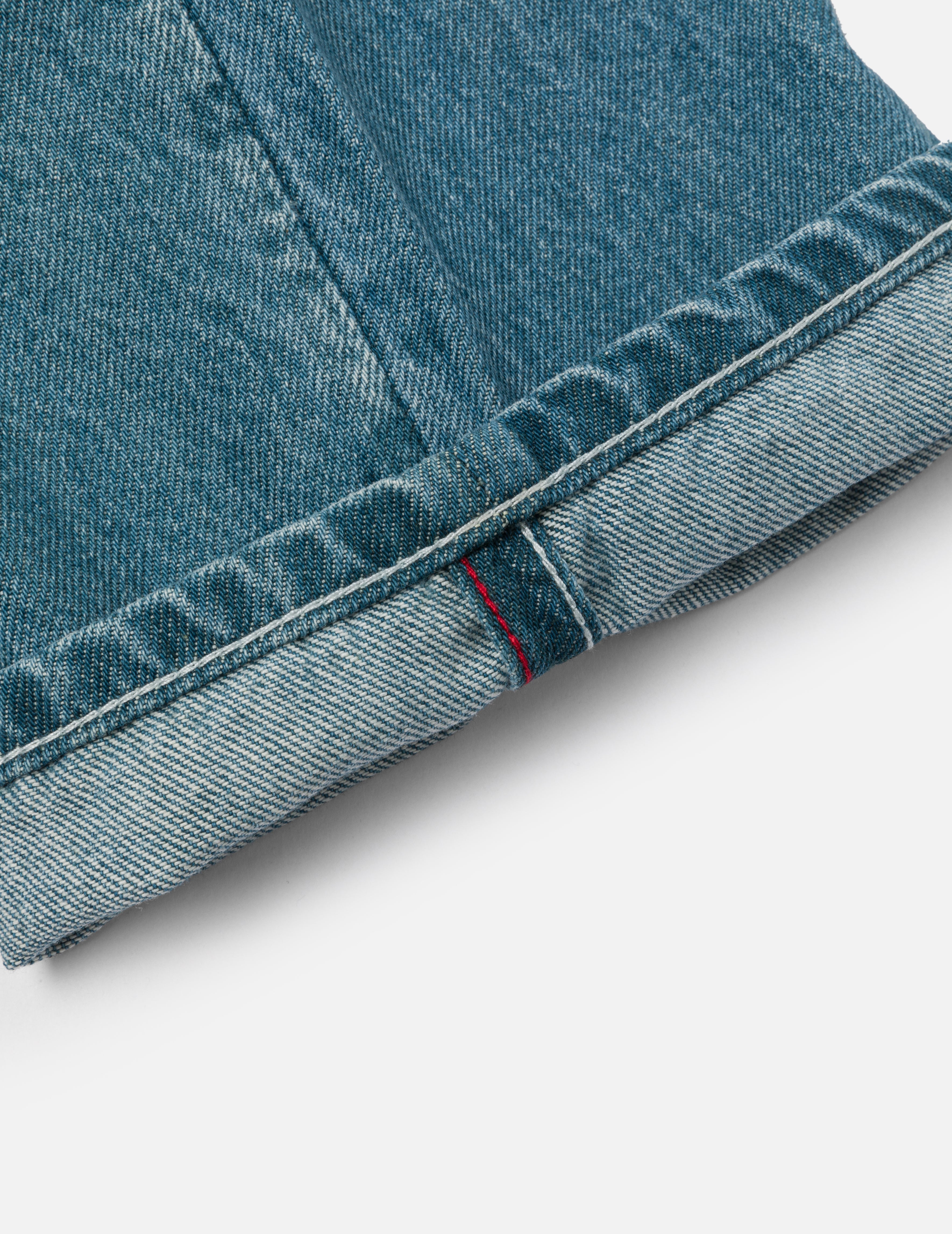 趣味海鷗印花口袋寬鬆版型牛仔褲 #2038