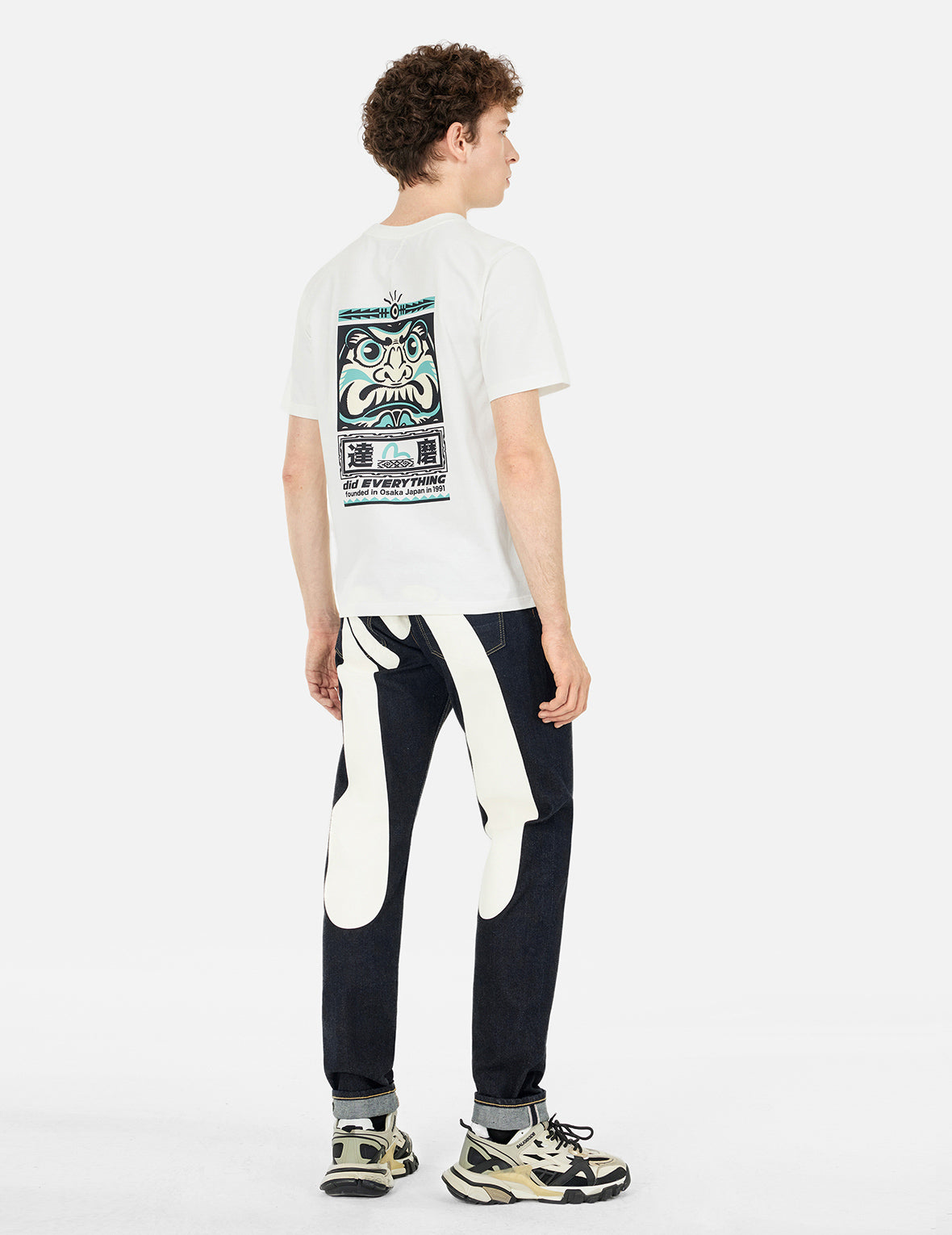 Seagull Daicock Print Taper Fit Jeans #2017