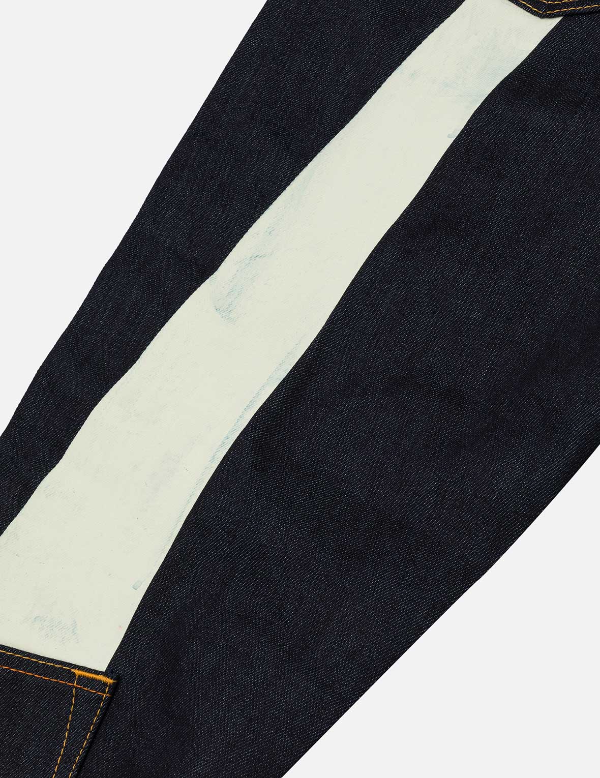 大M印花窄腳牛仔褲 #2017