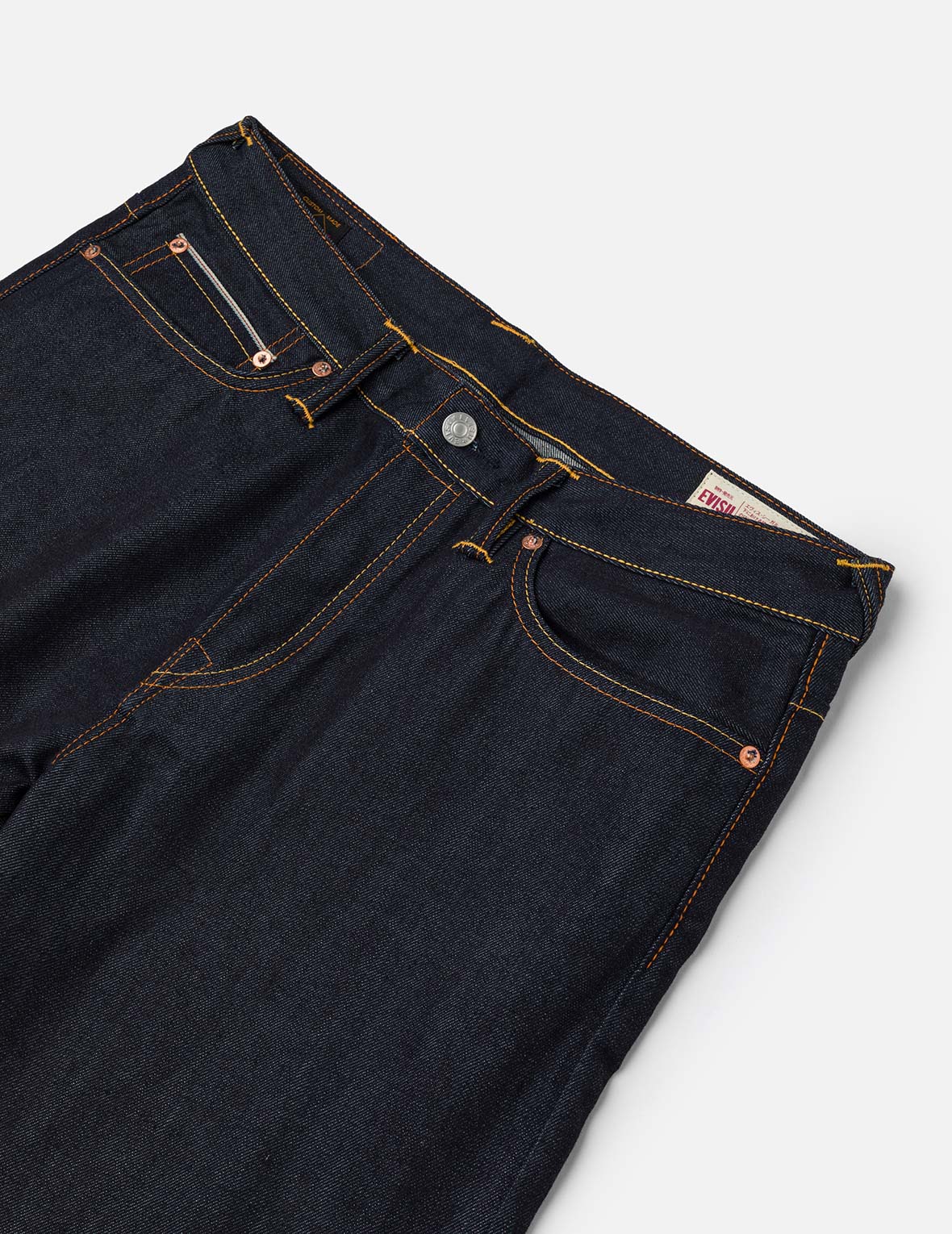 大M印花窄腳牛仔褲 #2017