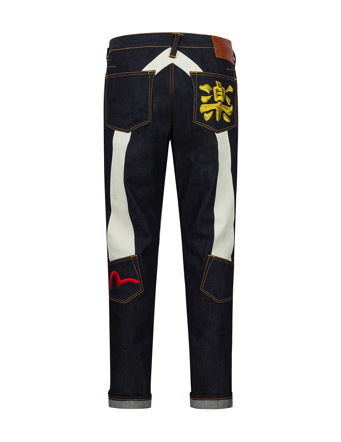 大M印花窄腳牛仔褲 #2017