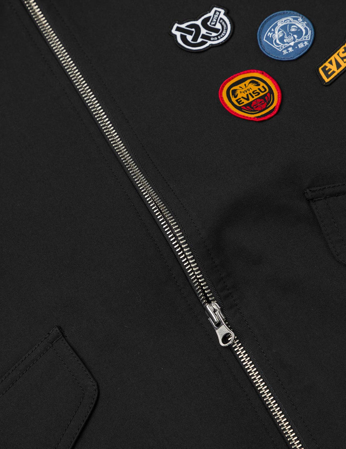 塗鴉大M印花寬鬆版型拉鍊外套