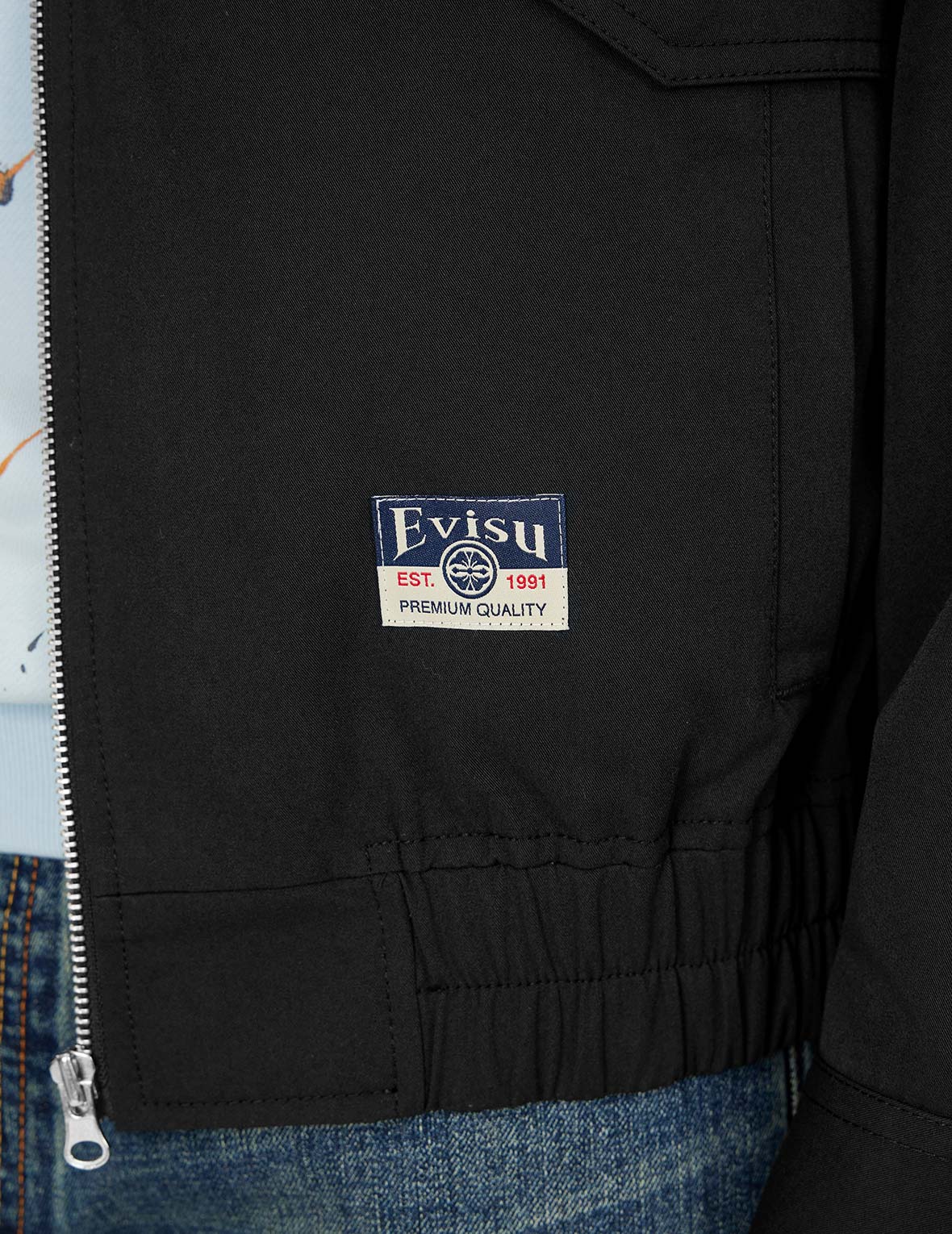 塗鴉大M印花寬鬆版型拉鍊外套