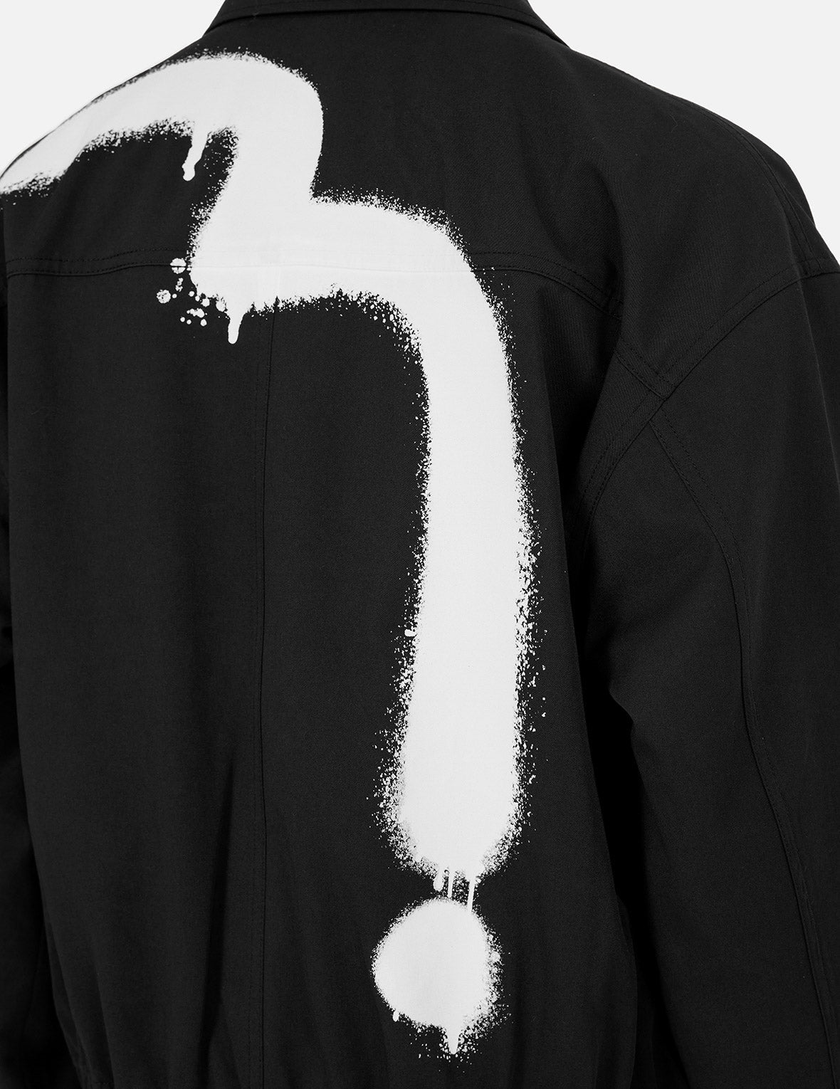 塗鴉大M印花寬鬆版型拉鍊外套