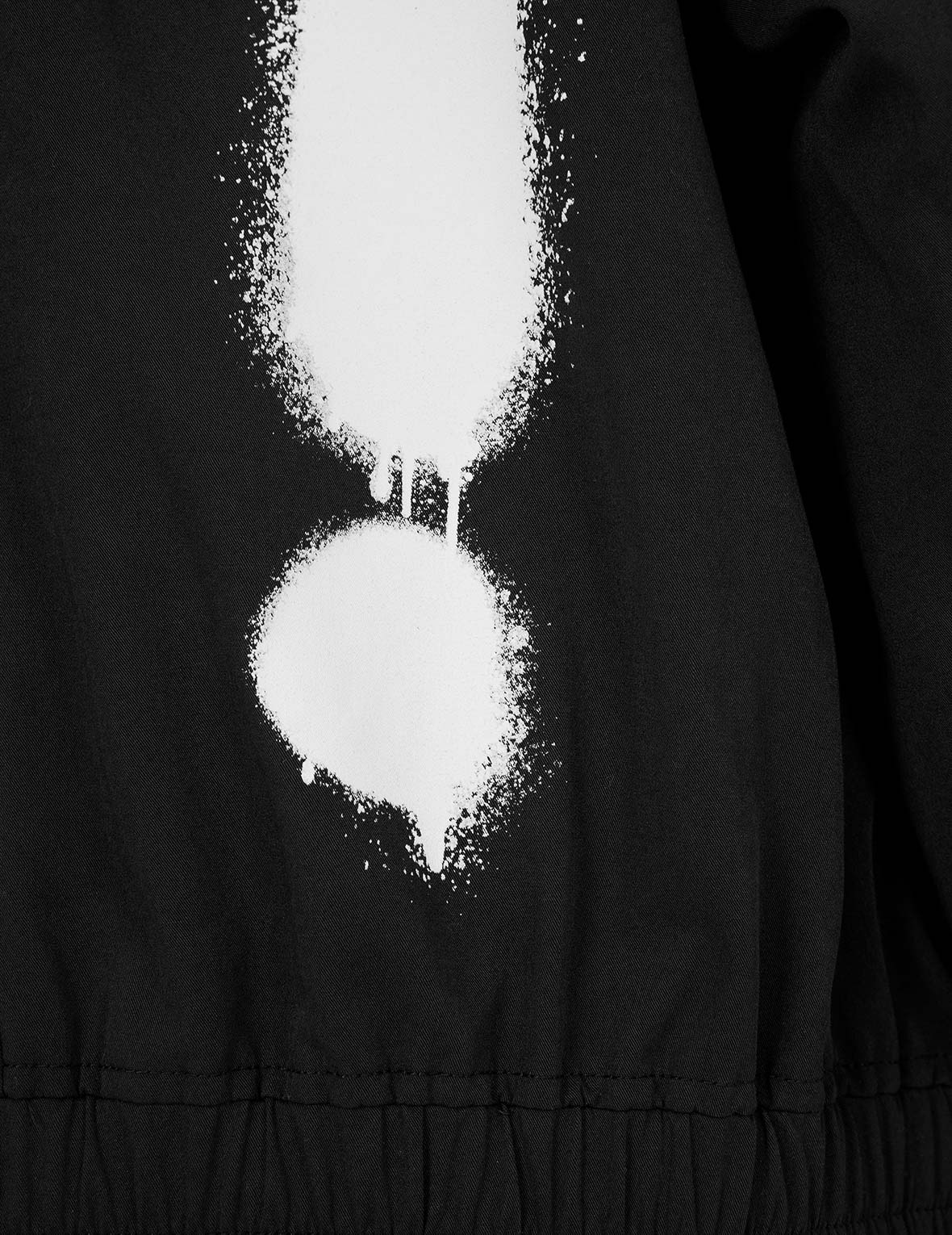 塗鴉大M印花寬鬆版型拉鍊外套