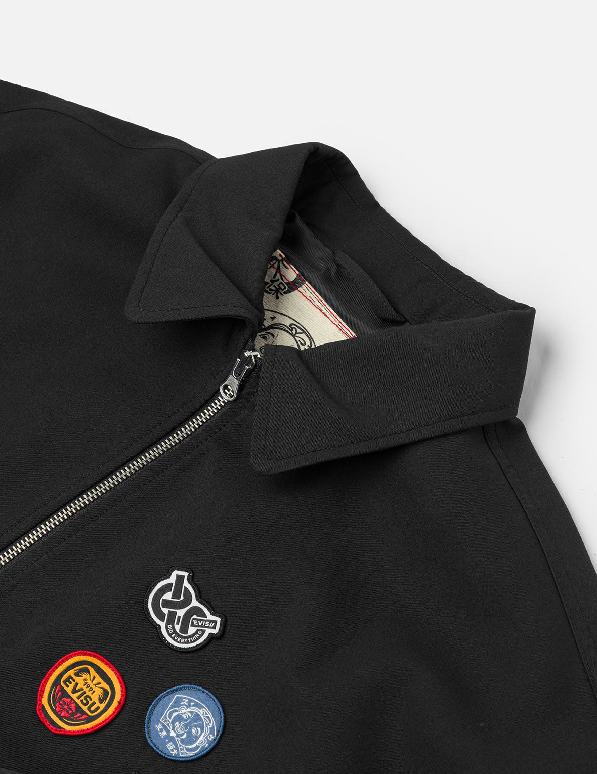 塗鴉大M印花寬鬆版型拉鍊外套