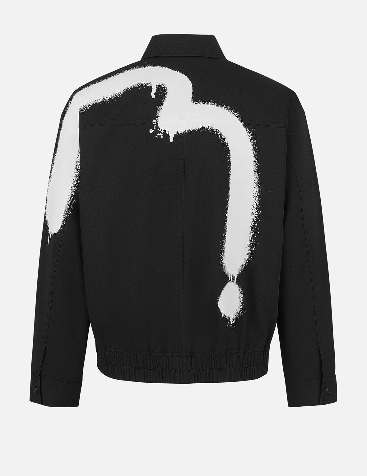 塗鴉大M印花寬鬆版型拉鍊外套