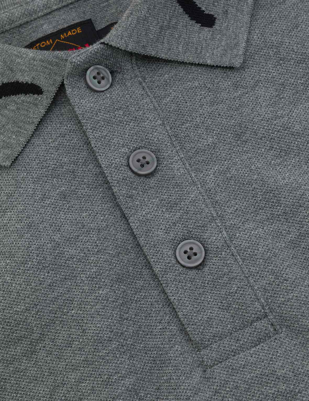 商標刺繡寬版休閒POLO衫