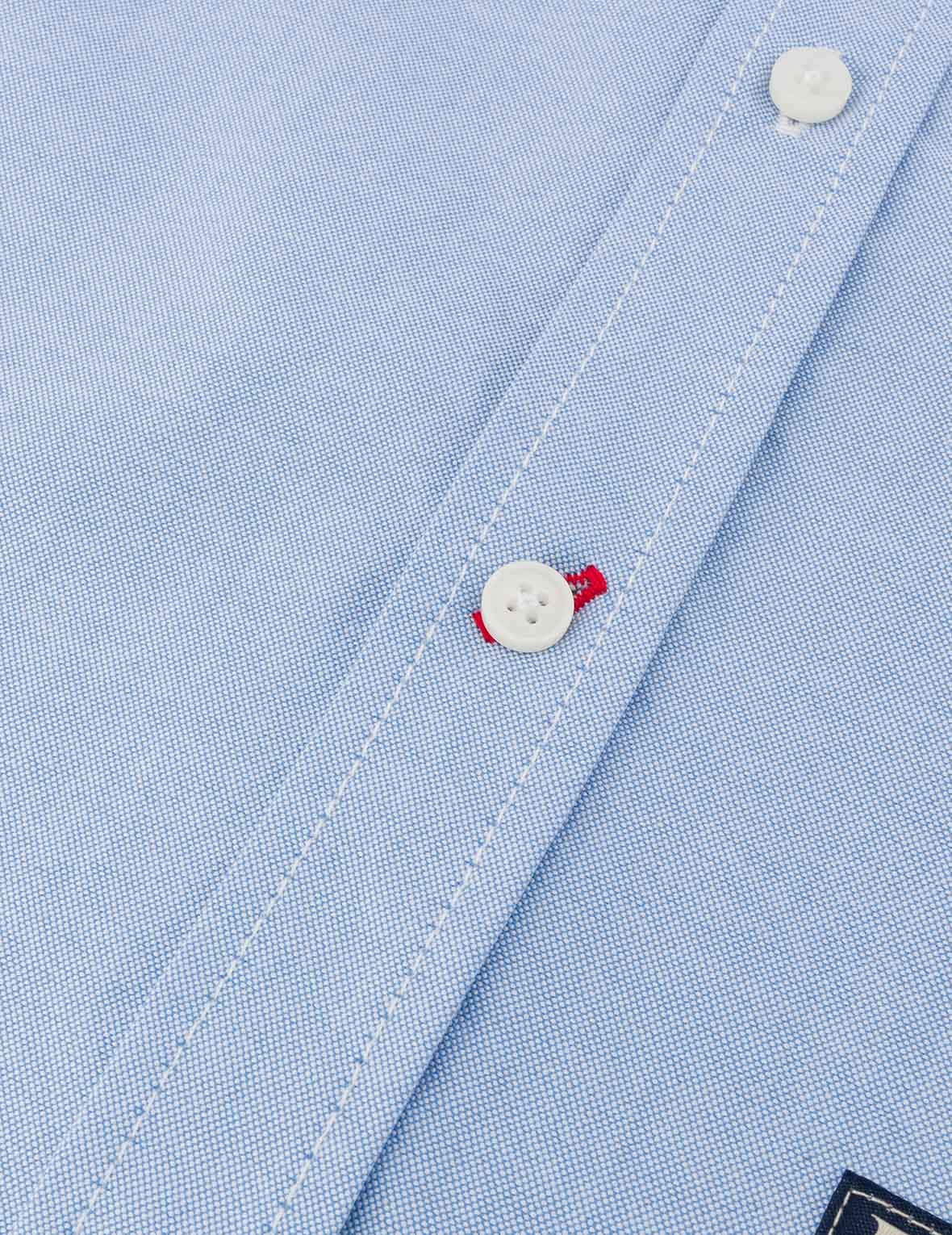 Seagull Embroidery Relax Fit Long Sleeve Oxford Shirt