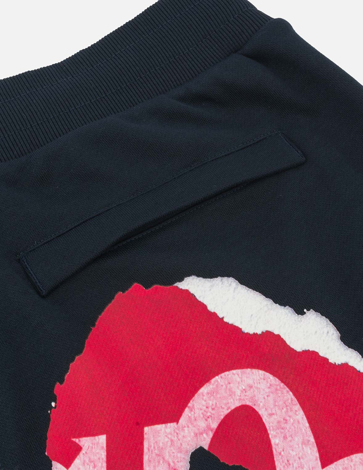 海報大M印花時尚版型運動褲