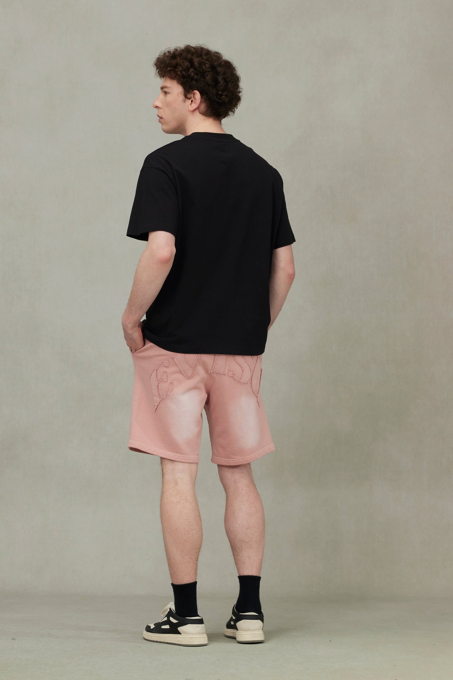 商標貼布繡時尚版型運動短褲