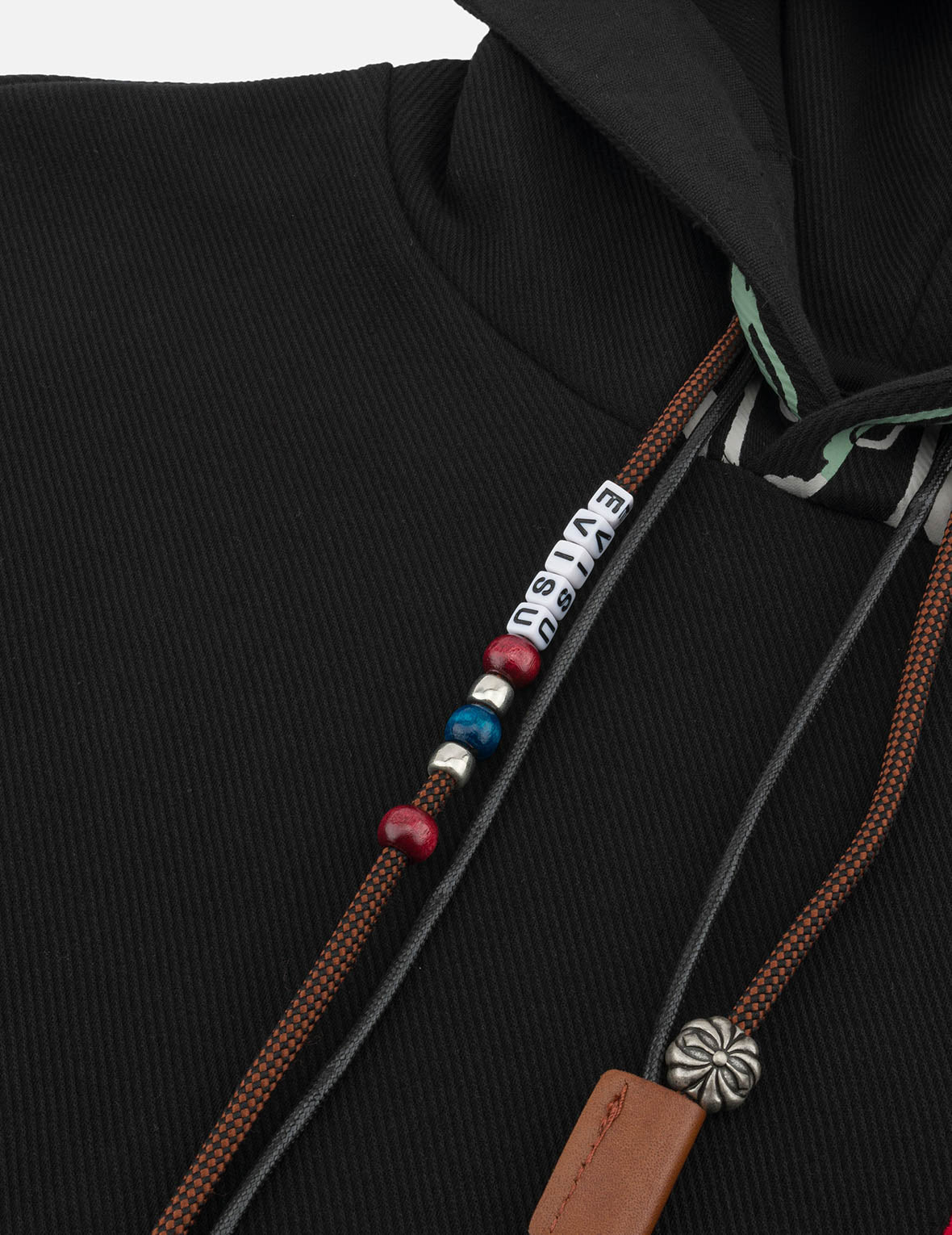 EVISU Totem Print and Embroidery Relax Fit Hoodie