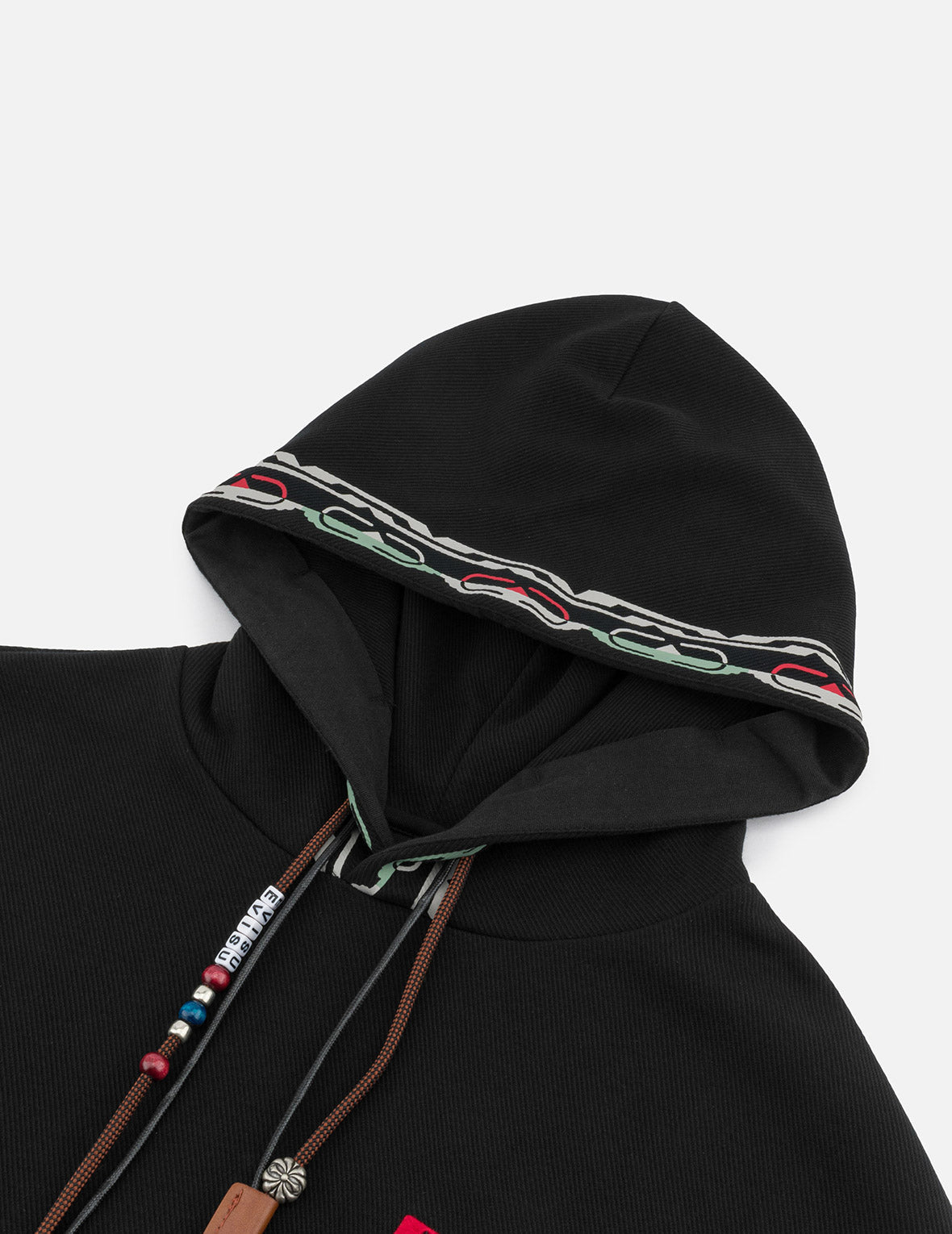 EVISU Totem Print and Embroidery Relax Fit Hoodie