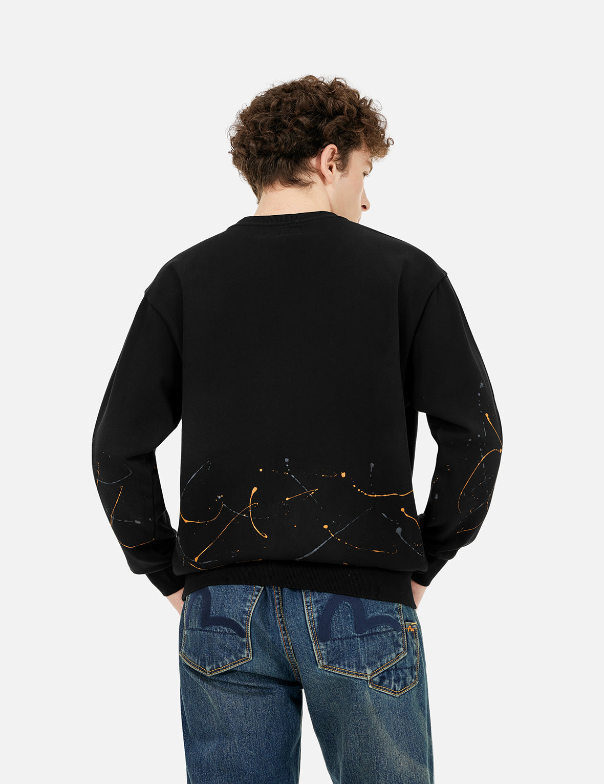 商標和海鷗印花寬版休閒衛衣