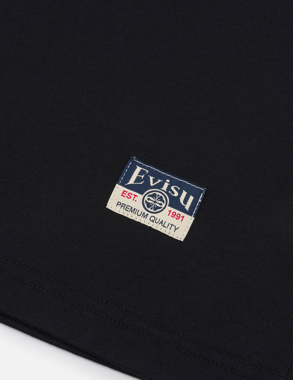 家花商標印花寬版休閒T恤