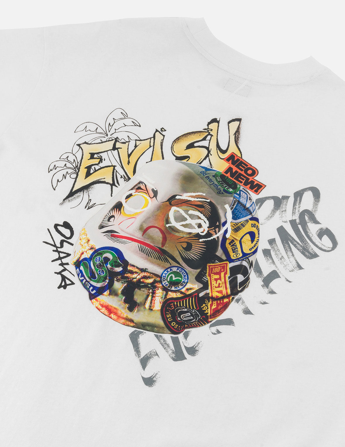 貼紙佛頭印花寬版T恤