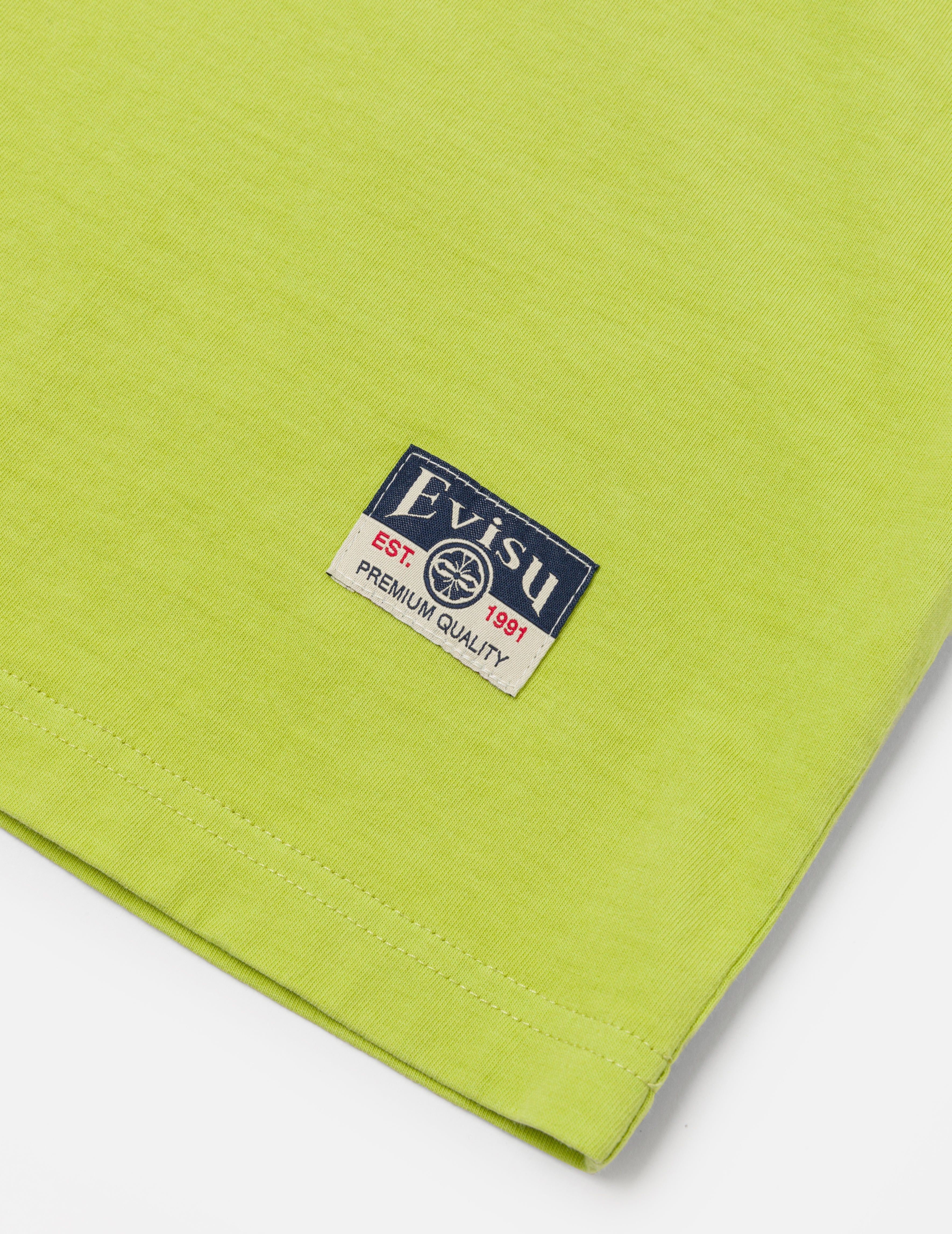 海鷗刺繡縫線口袋寬版休閒T恤