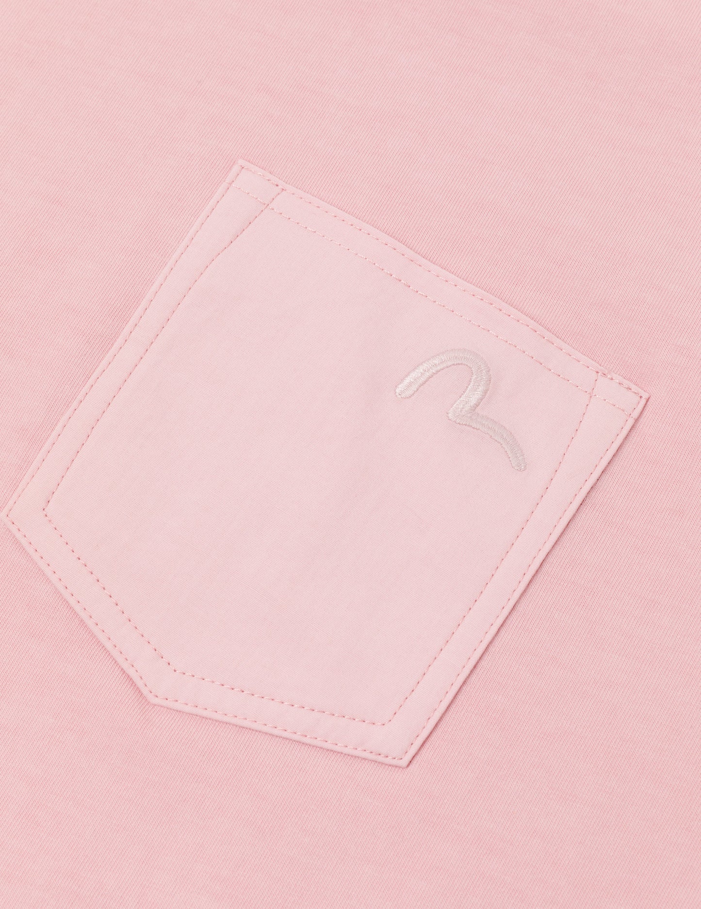 海鷗刺繡縫線口袋寬版休閒T恤