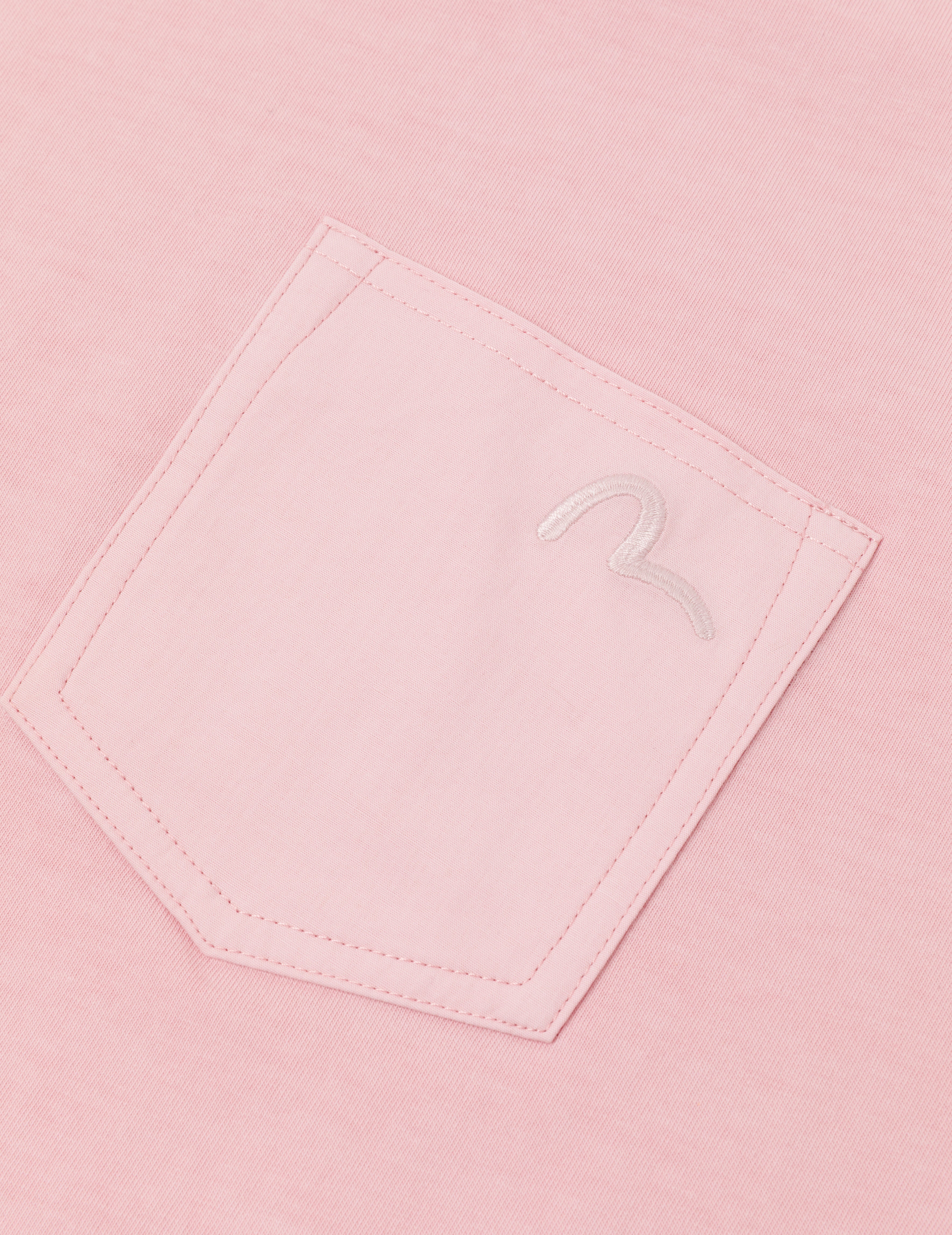 海鷗刺繡縫線口袋寬版休閒T恤