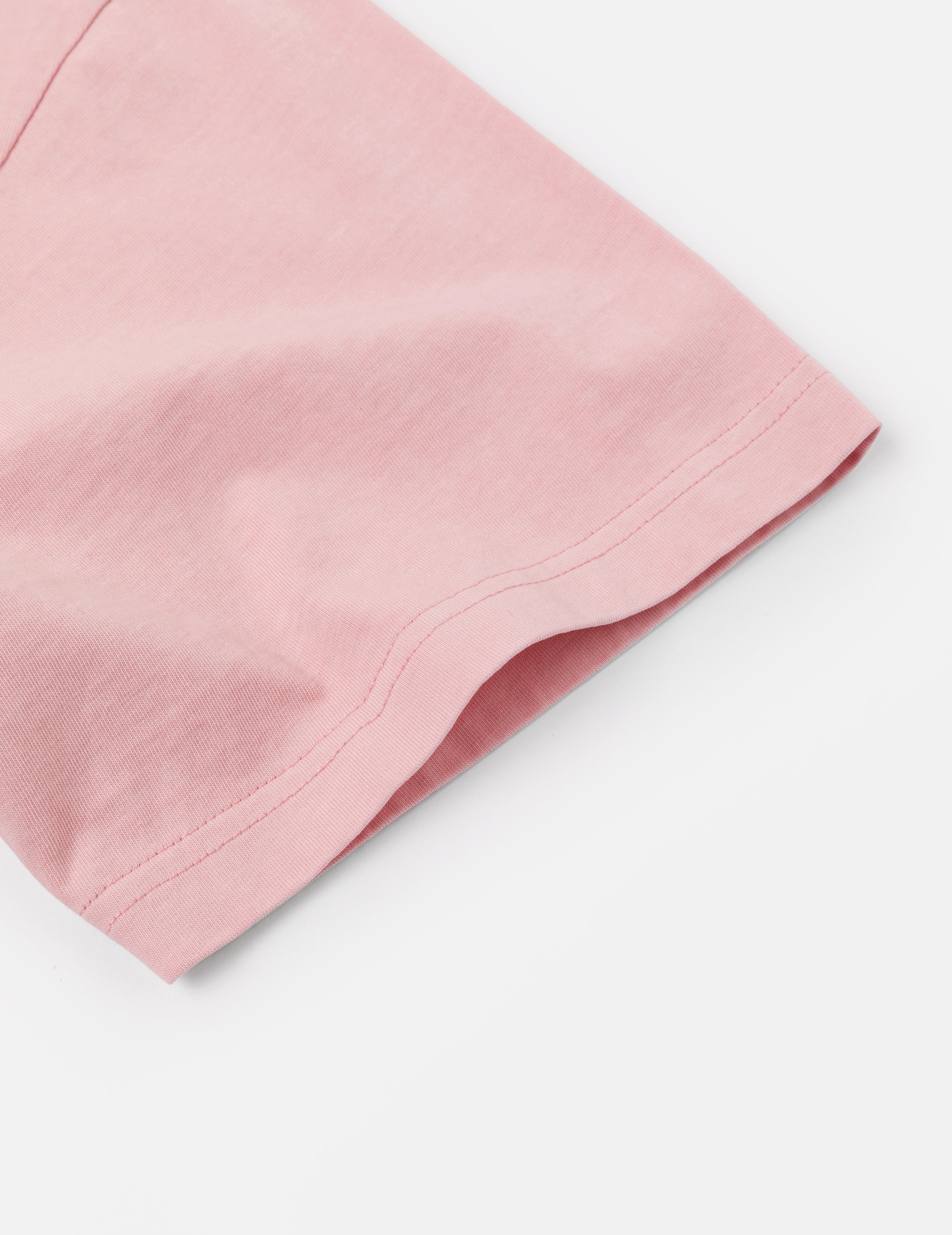 海鷗刺繡縫線口袋寬版休閒T恤