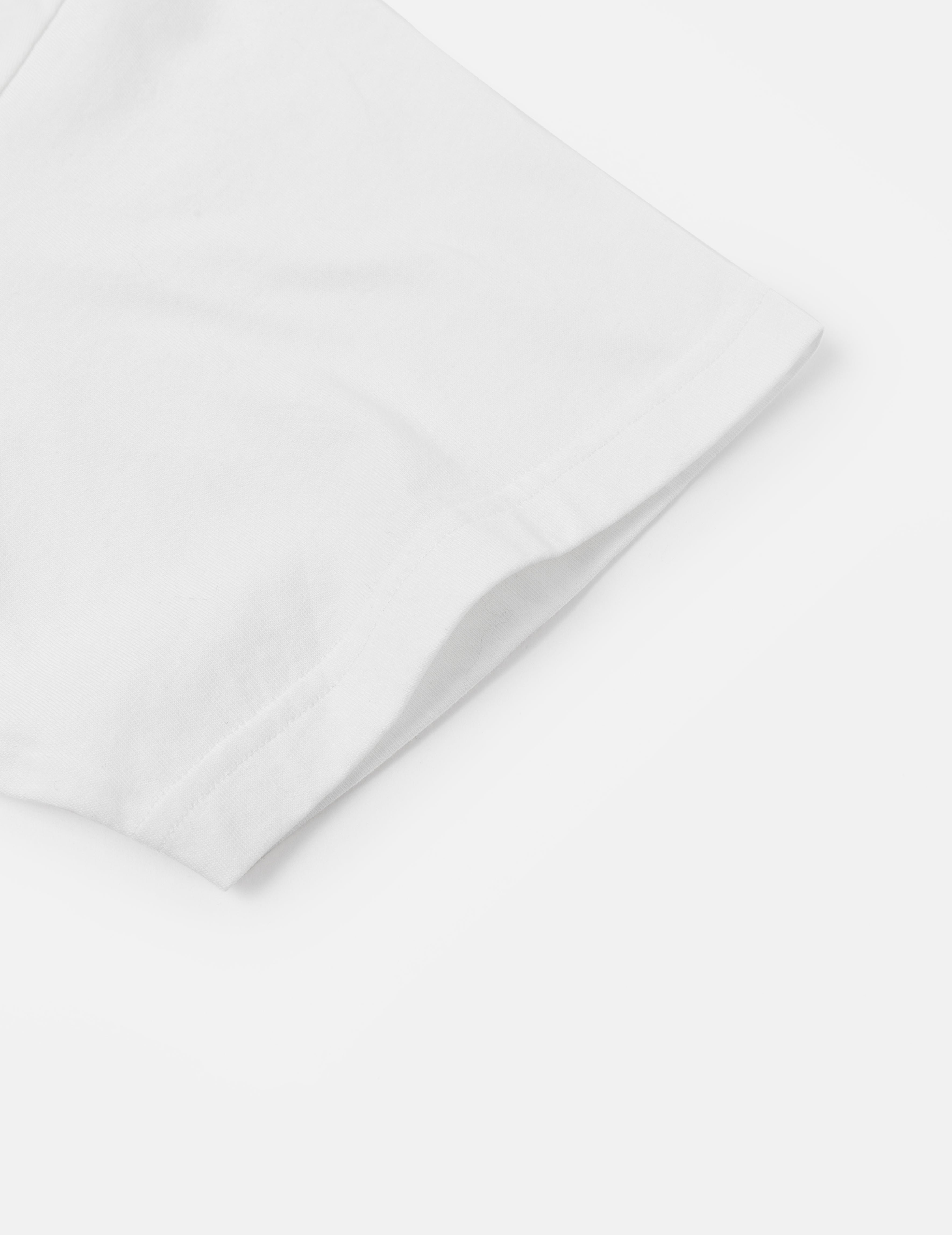 海鷗刺繡縫線口袋寬版休閒T恤