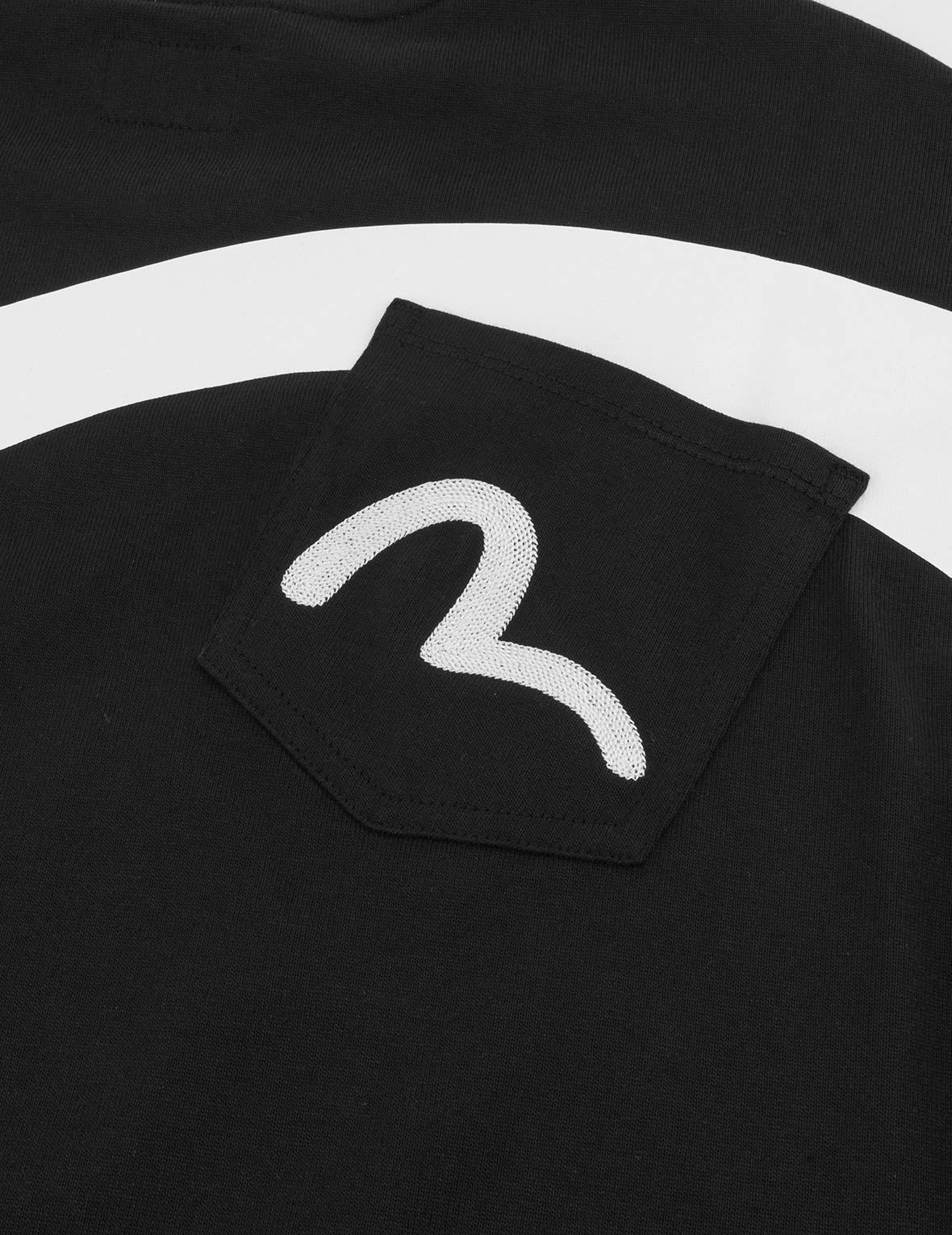 海鷗與標語印花寬版休閒T恤