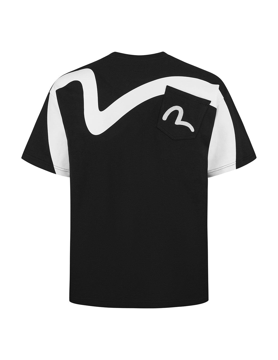 海鷗與標語印花寬版休閒T恤