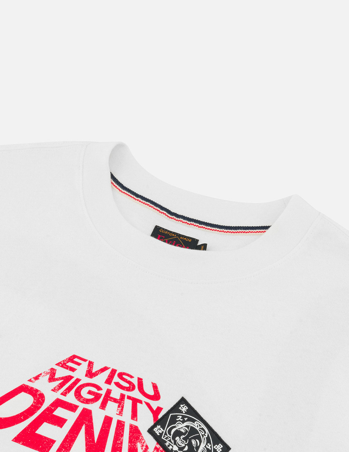 海鷗與標語印花寬版休閒T恤