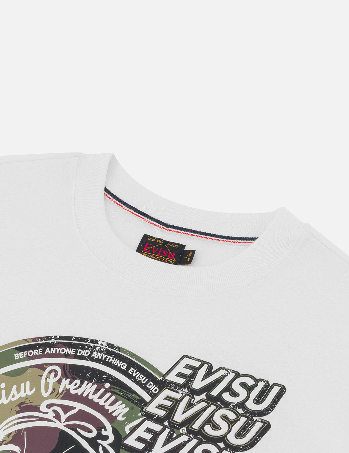 迷彩佛頭印花寬版休閒T恤