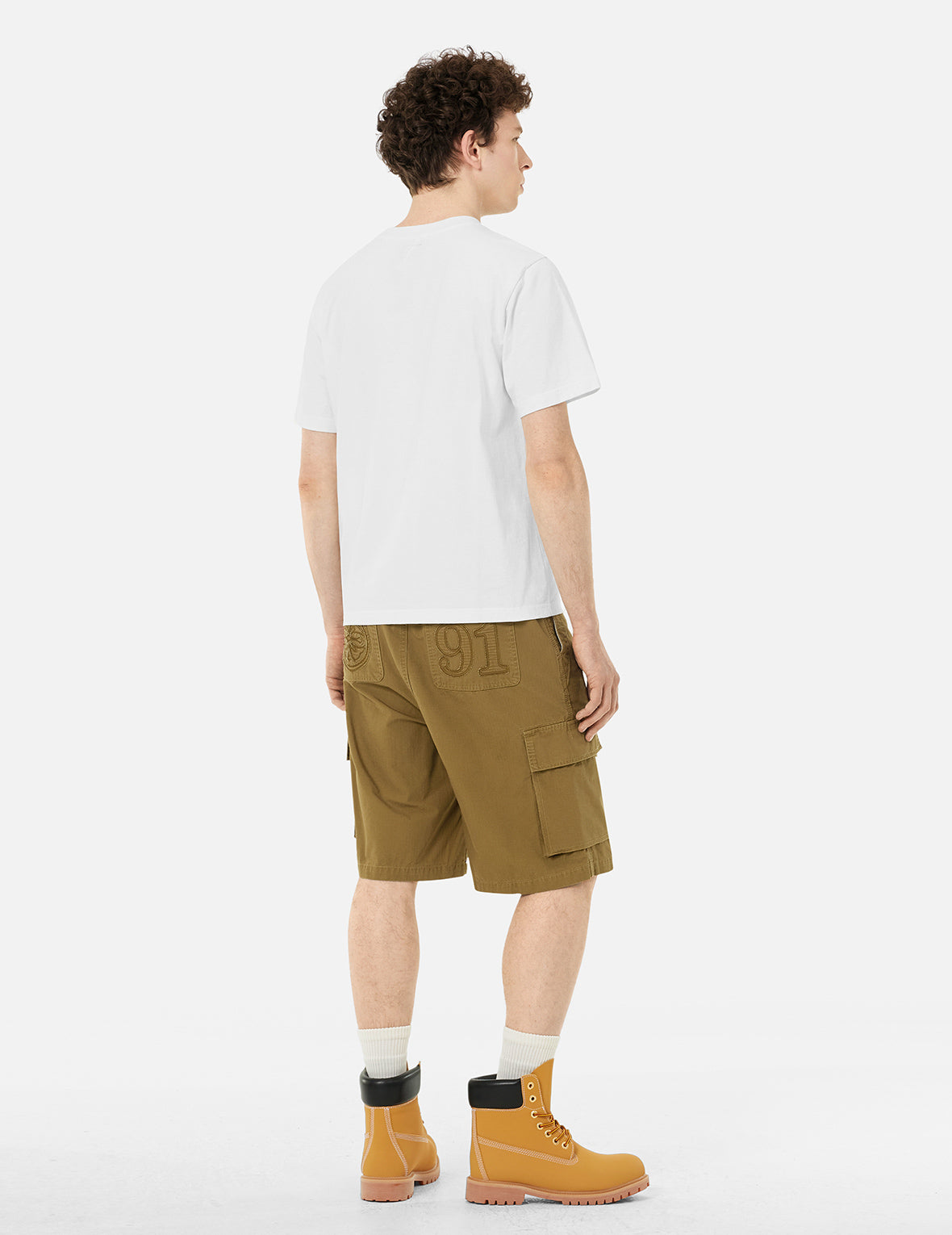 Logo and "91" Appliqué Embroidery Relax Fit T-shirt