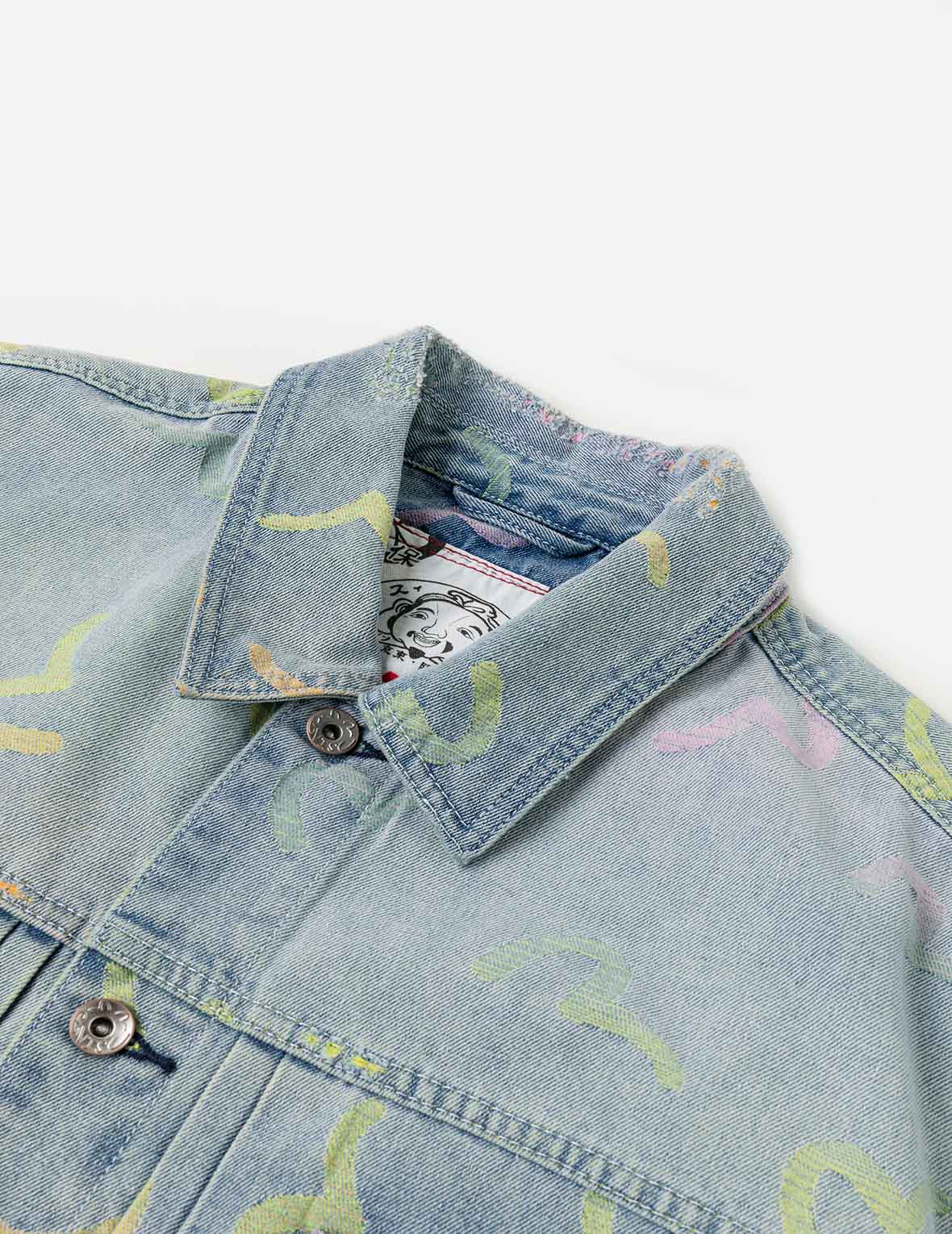 All-over Seagull Jacquard Denim Jacket