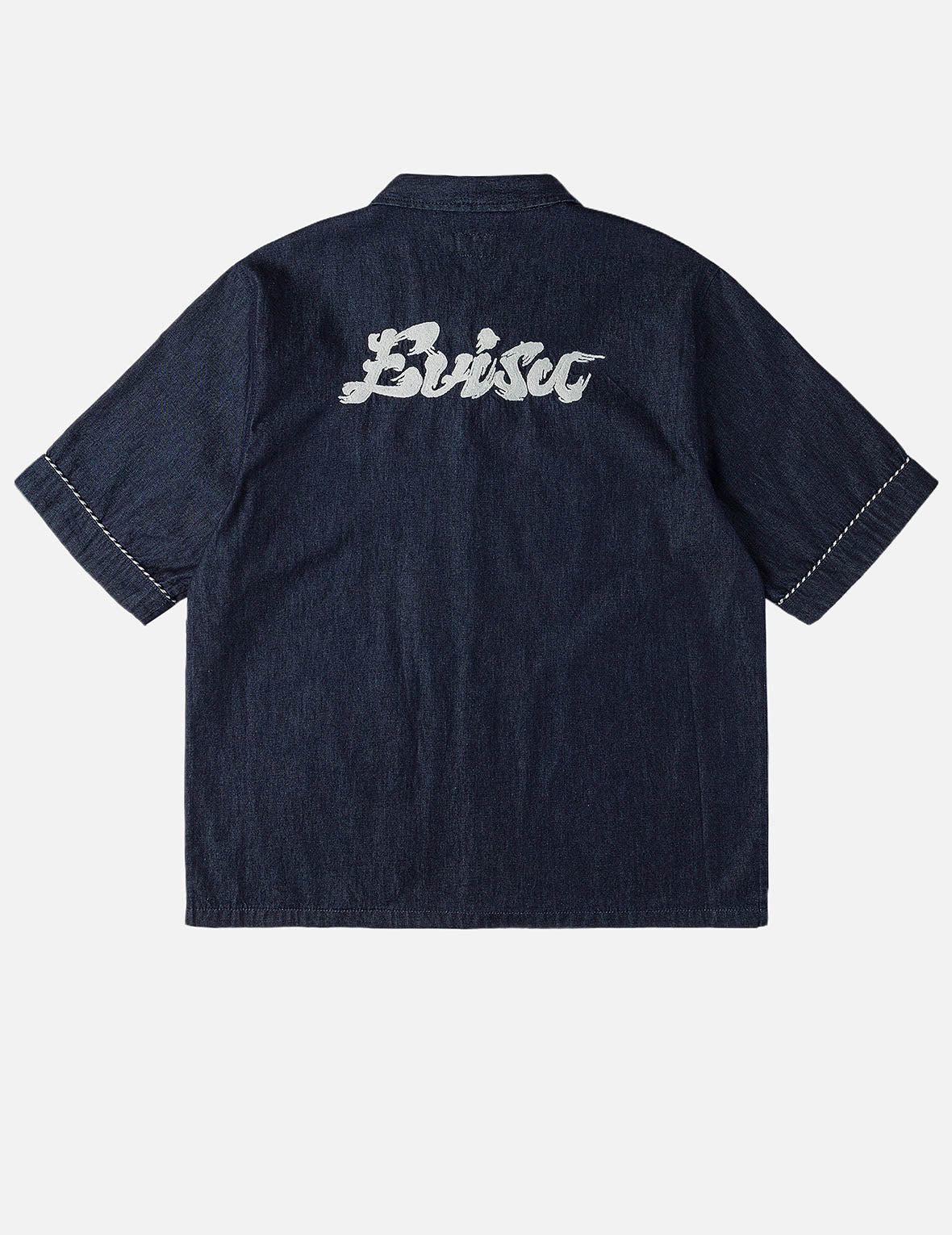 Whip-stitch Dual Pocket Denim Shirt