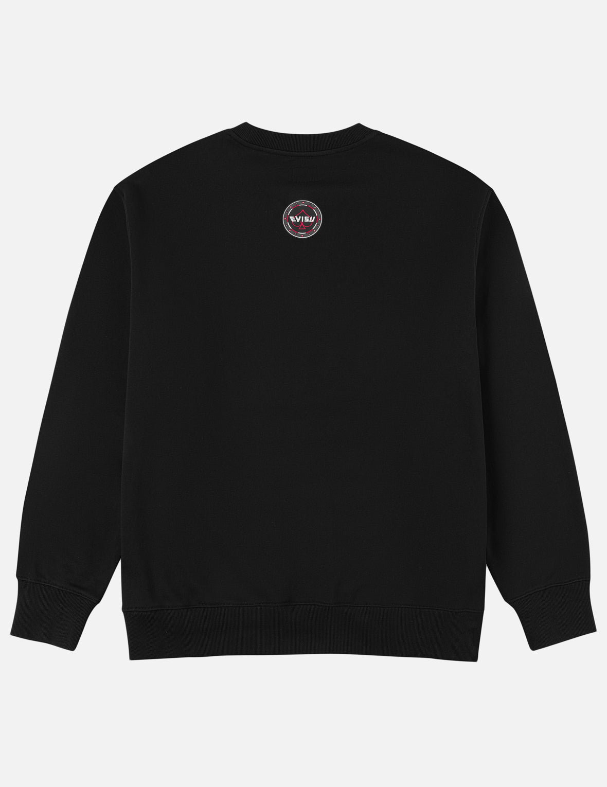 Poker Lucky Dice Embroidery Sweatshirt - Black