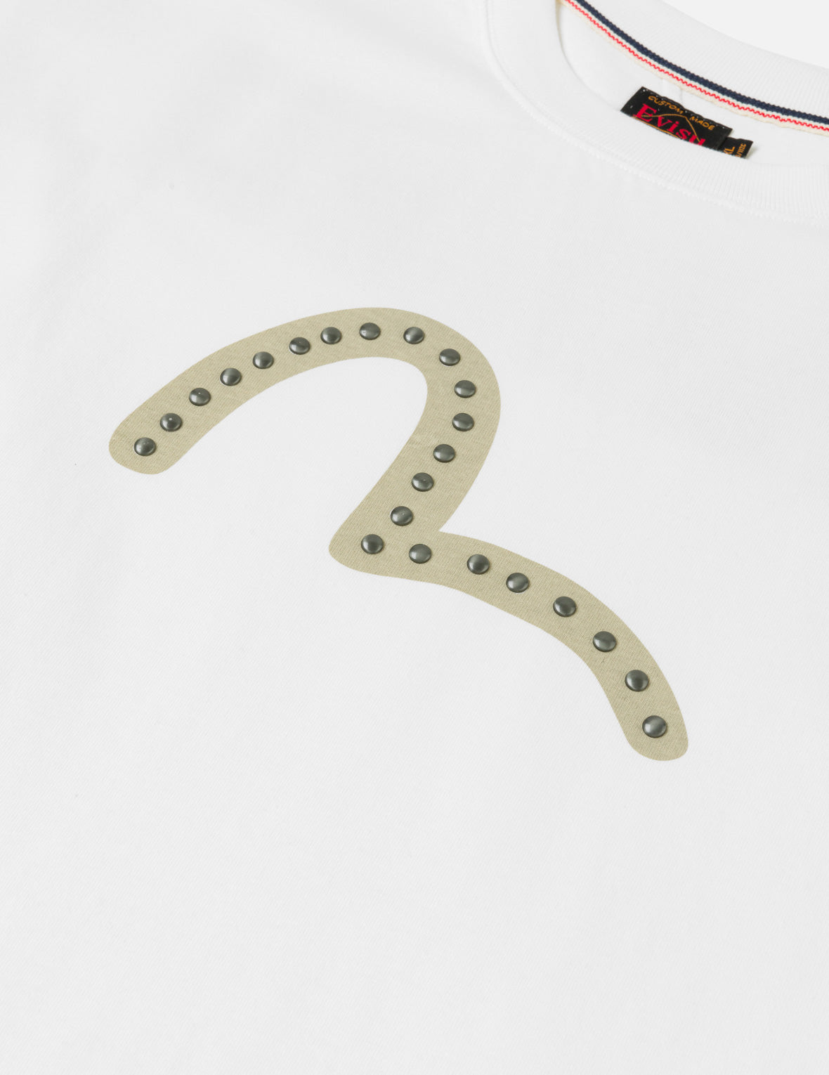 海鷗印花金屬鉚釘短袖T恤