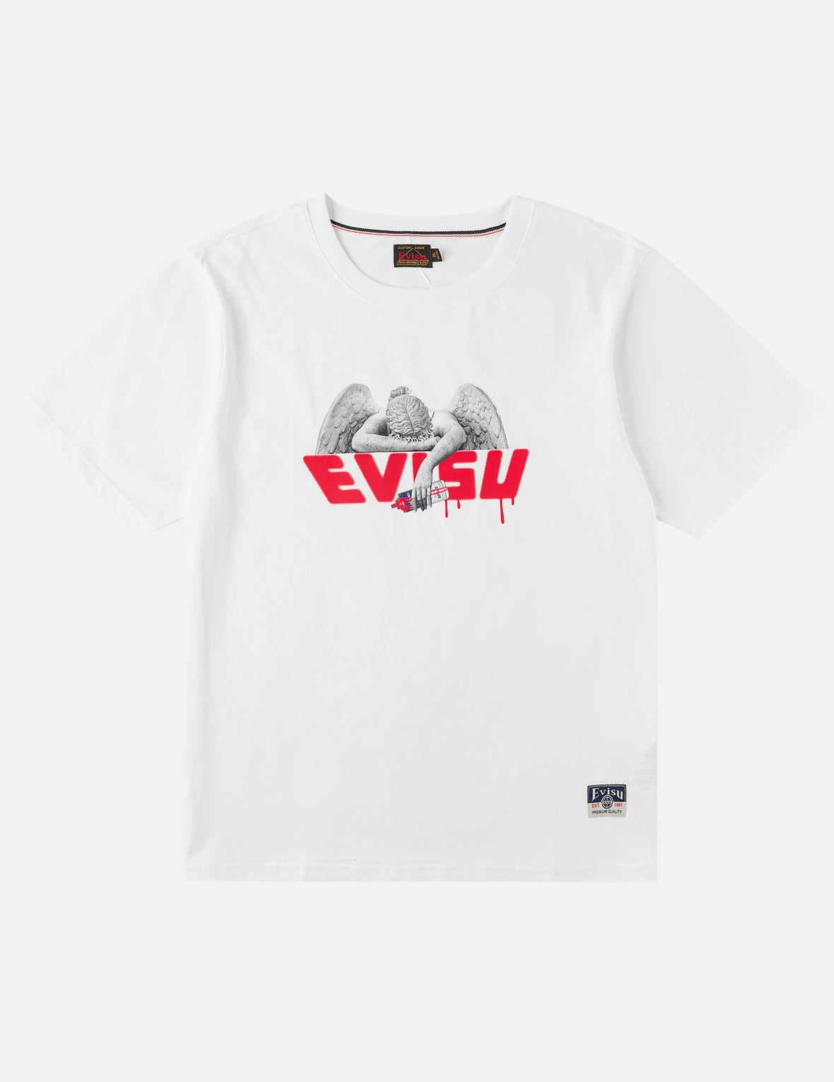Angel and Aerosol Spray Paint Print T-shirt