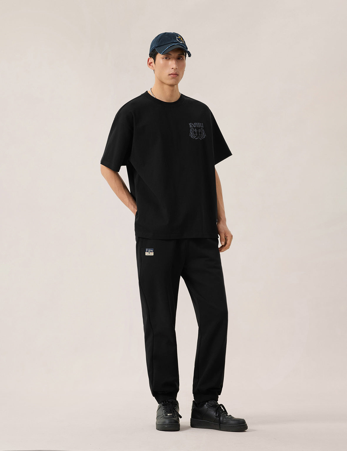 EVISU logo and Daruma T-shirt