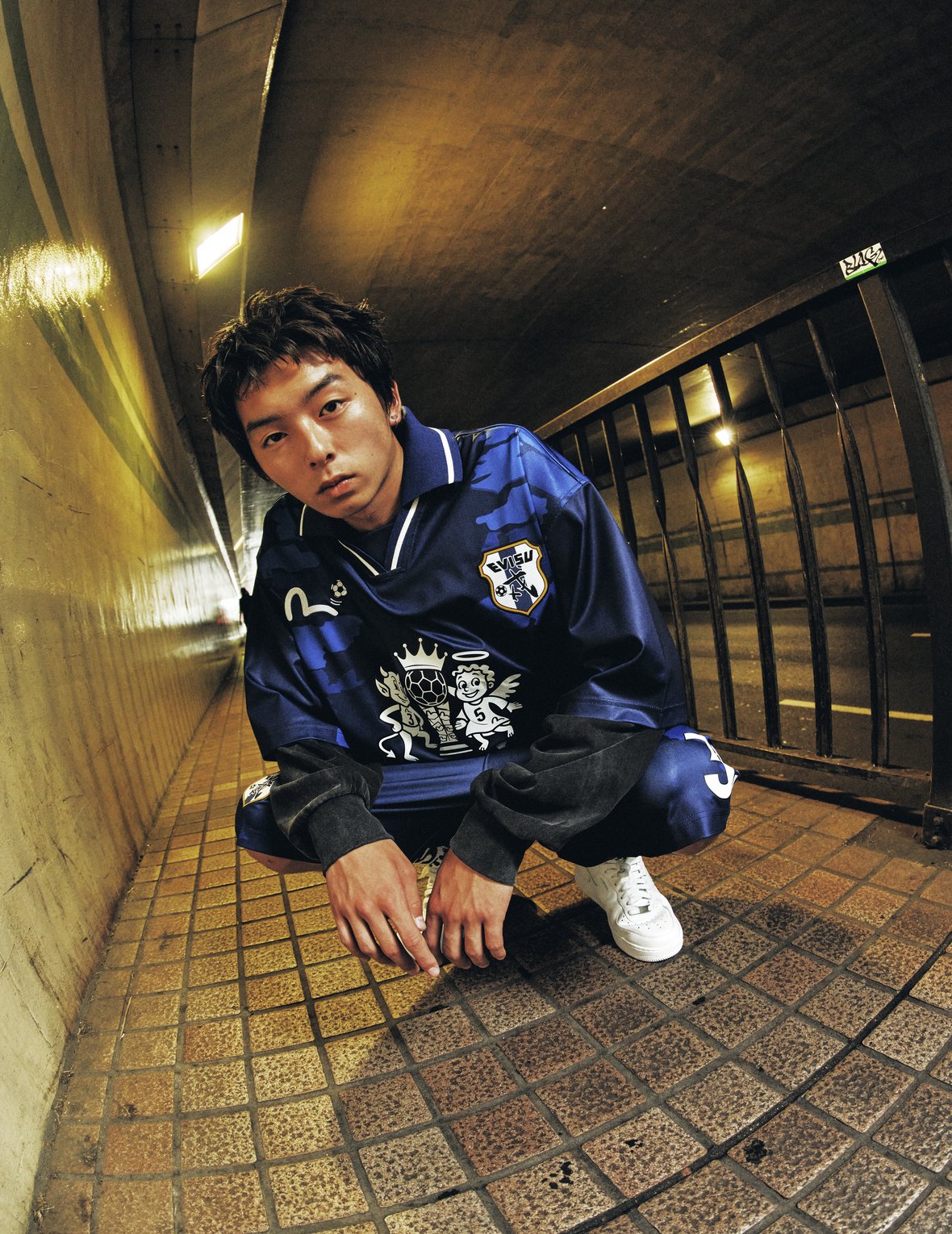 Ishigaki Camo Print Football Jersey