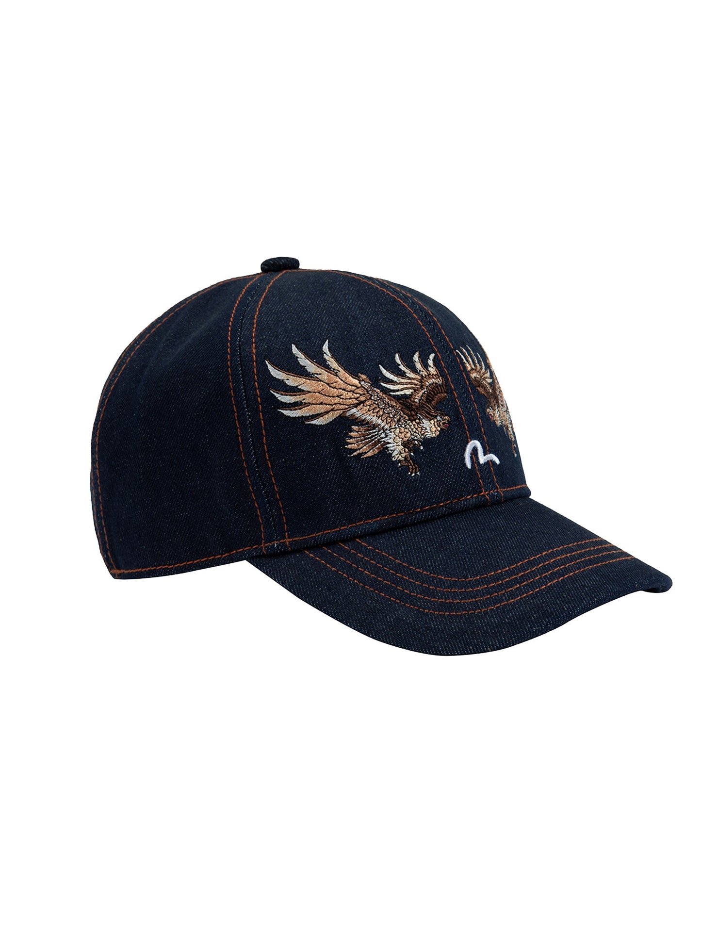 Eagle and Seagull Embroidery Denim Cap