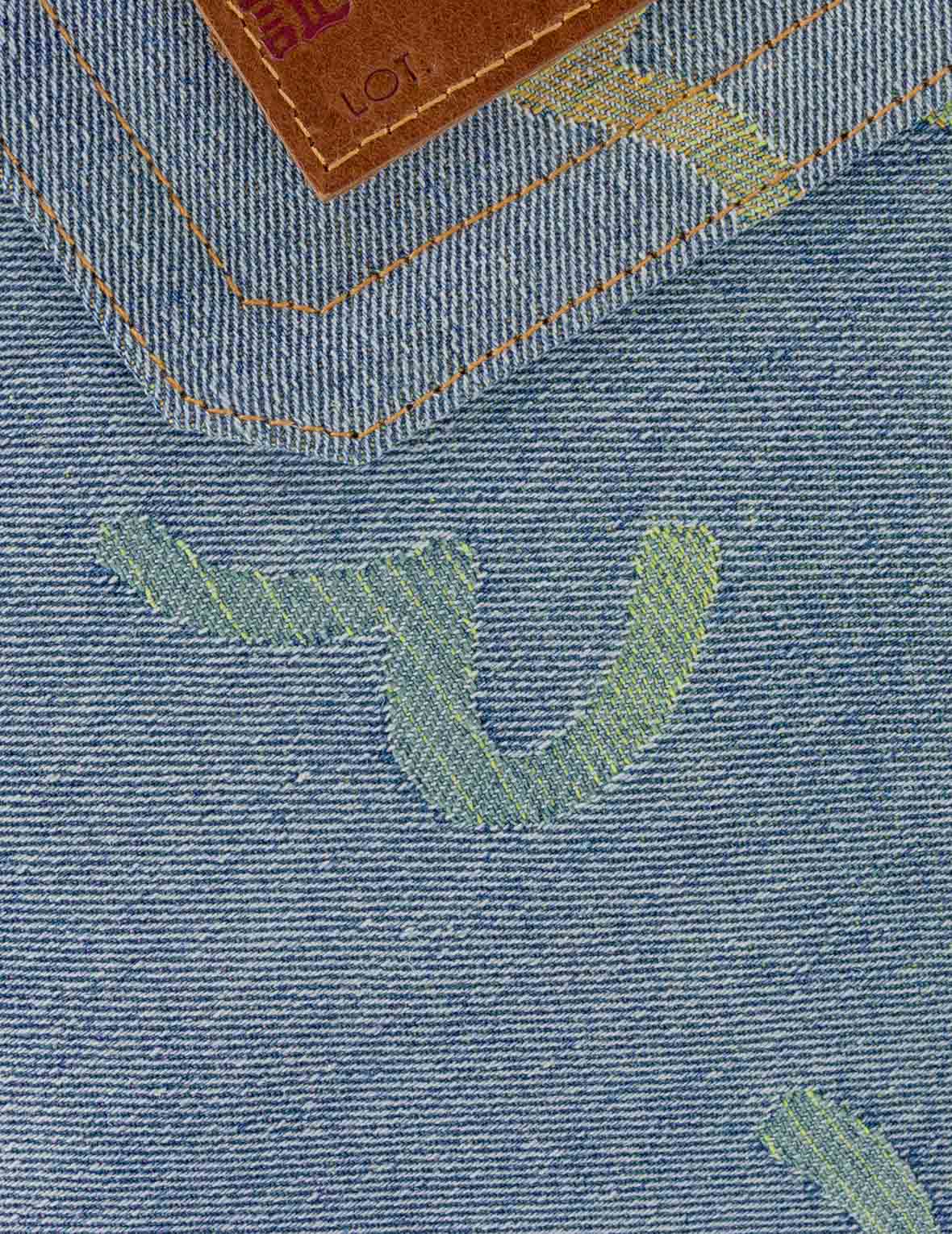 Allover Seagull Denim Tote Bag
