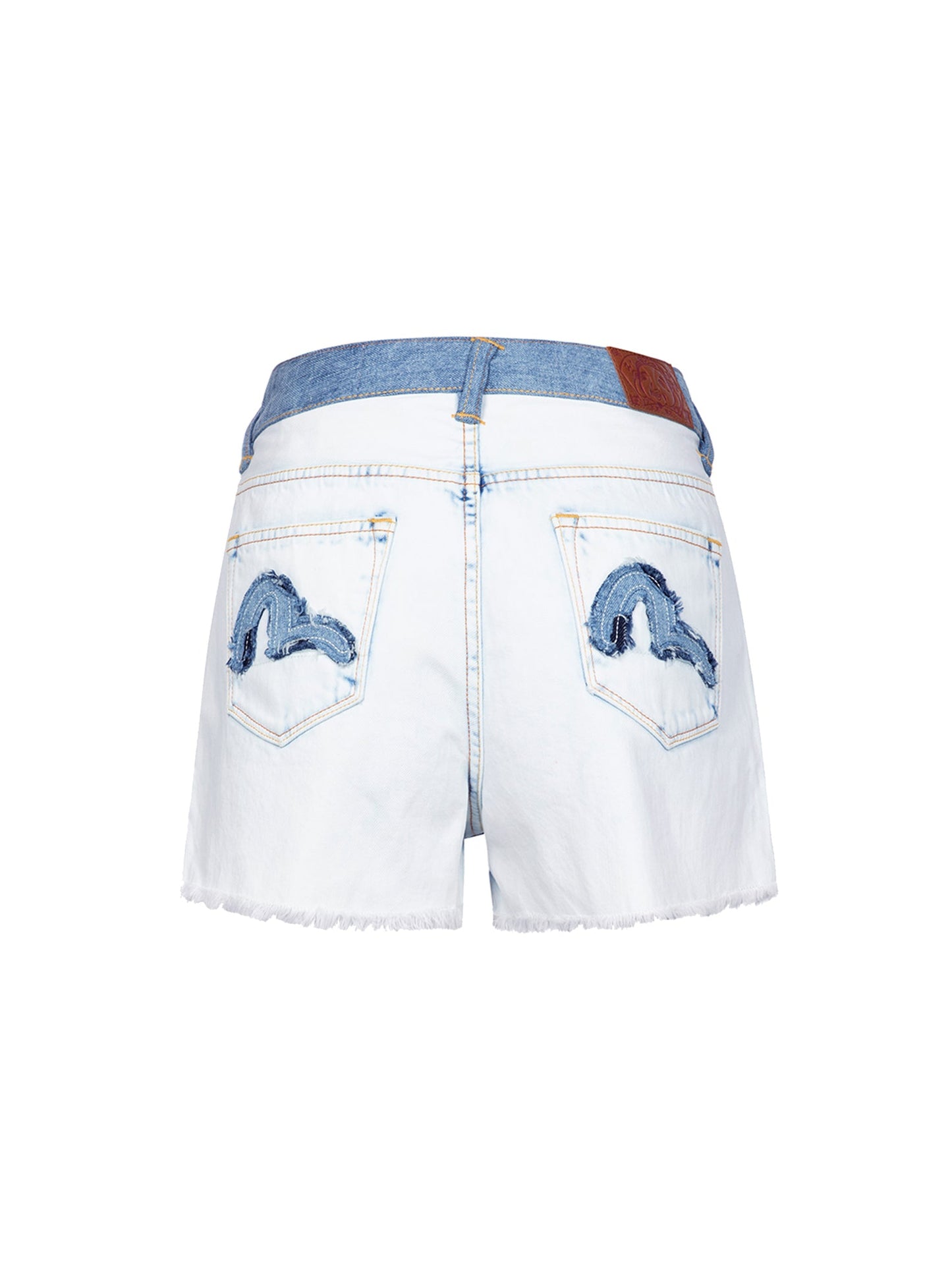 Seagull Appliqué Pocket Fashion fit Denim Shorts