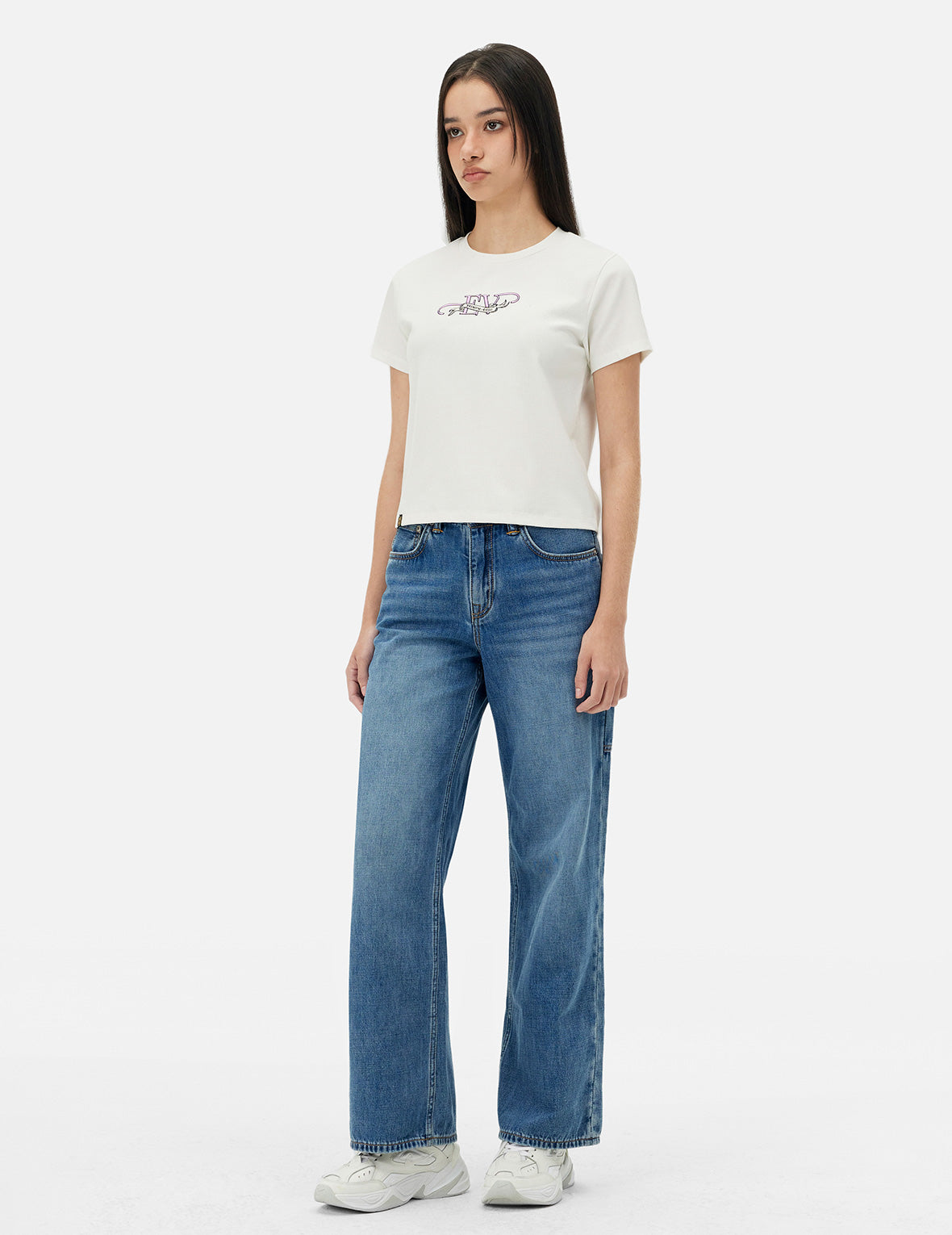 "EV" Print Slim Fit T-shirt