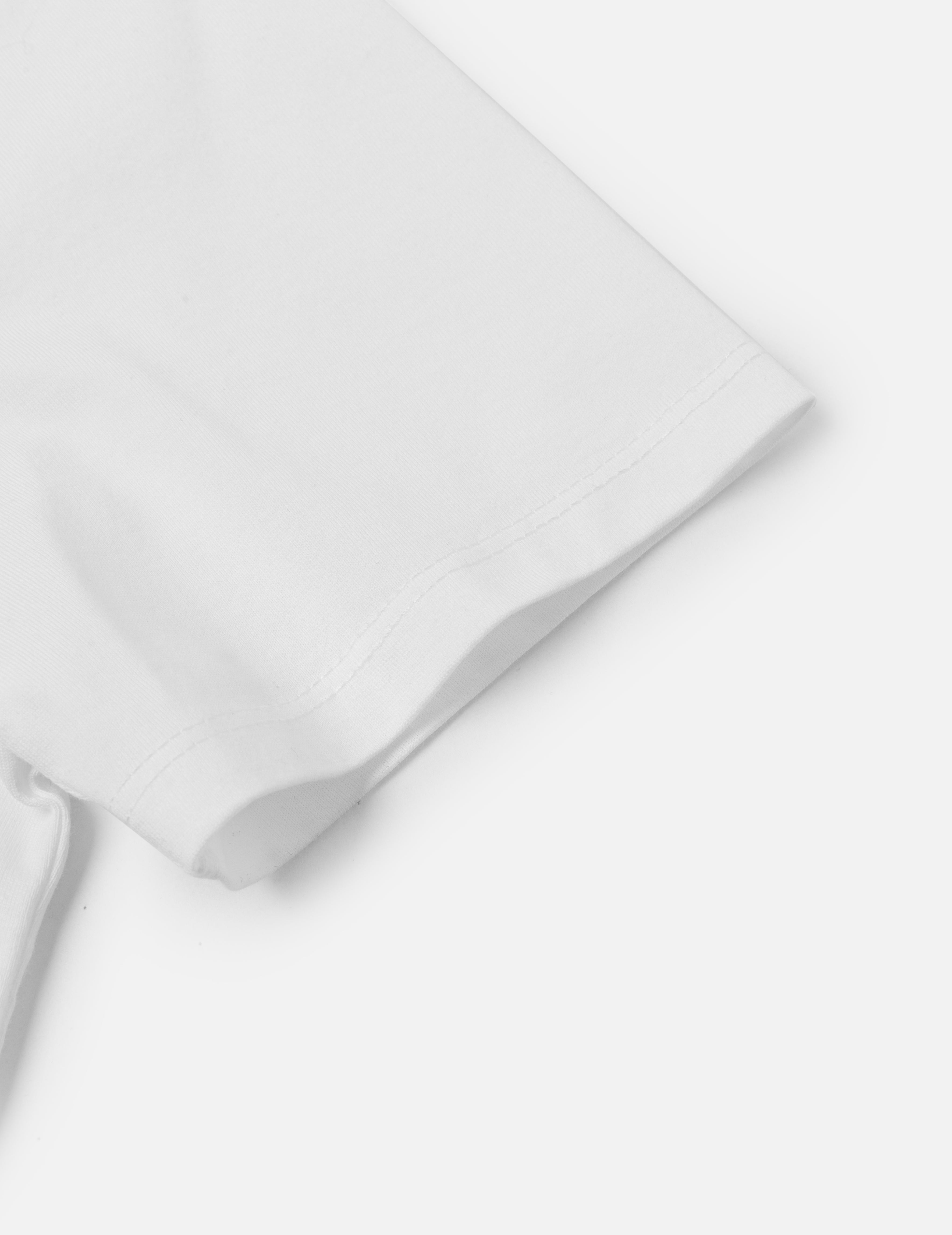 Deconstructed Denim Applique Embroidery Regular Fit T-Shirt