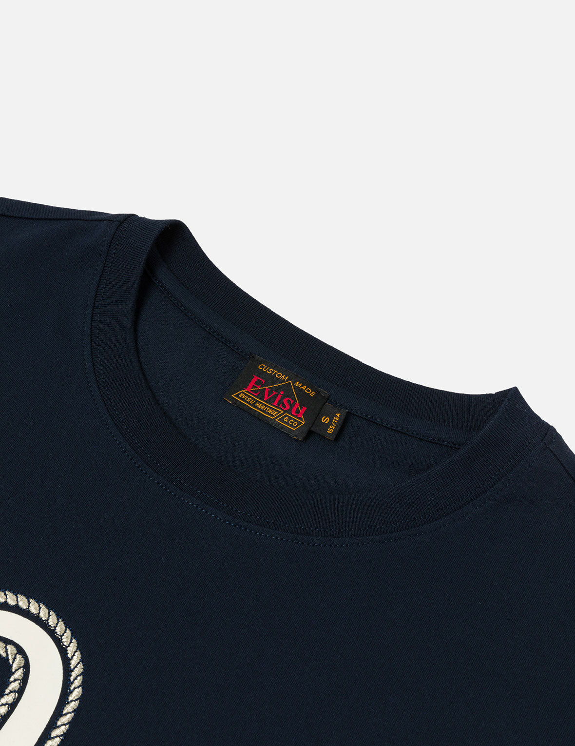 Seagull Print and Twisted Rope Logo Embroidery Boyfriend T-Shirt