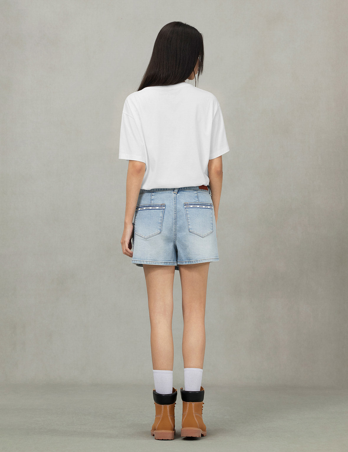 Seagull Print and Twisted Rope Logo Embroidery Boyfriend T-Shirt