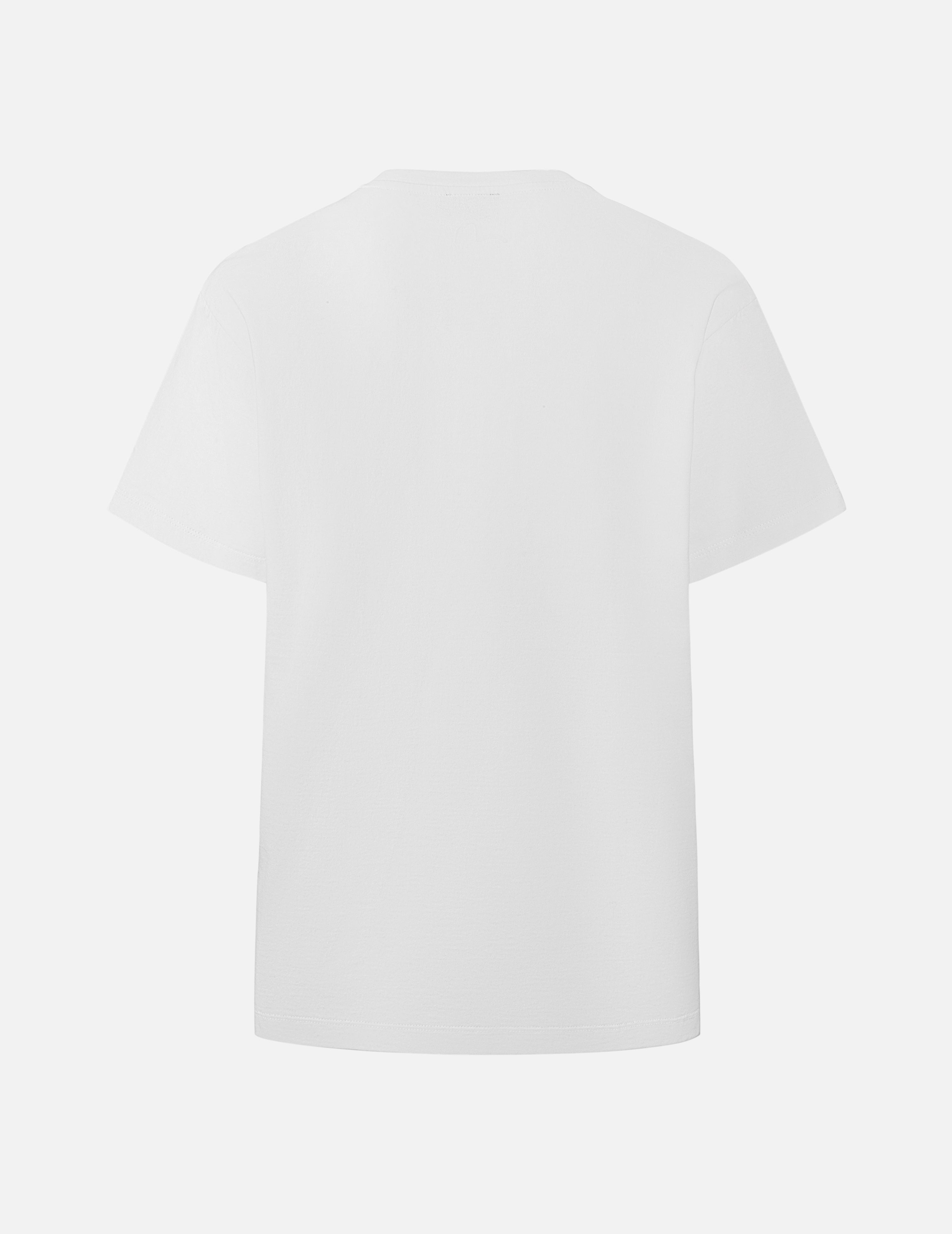 Seagull Print and Twisted Rope Logo Embroidery Boyfriend T-Shirt