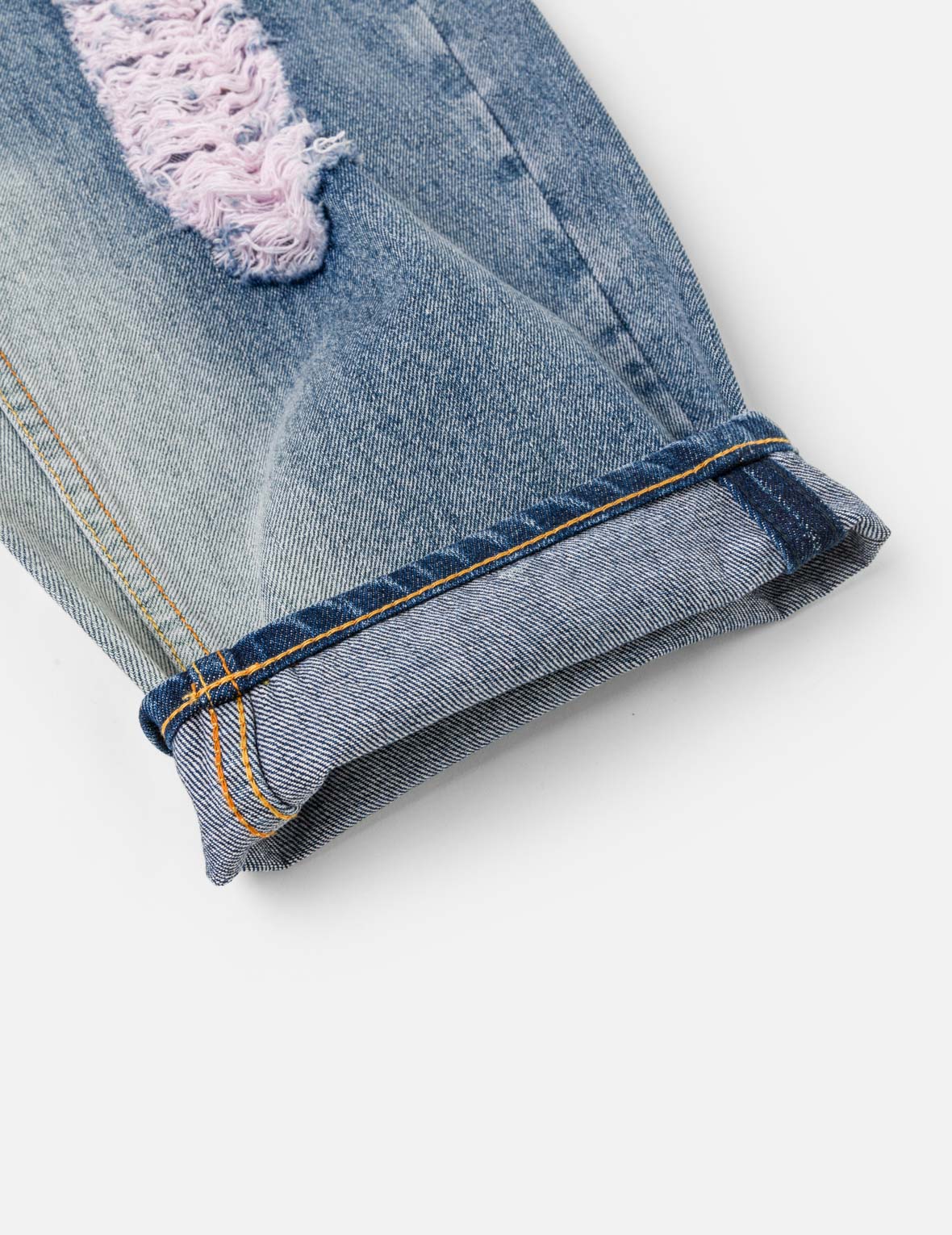 Distressed Daicock Balloon Jeans