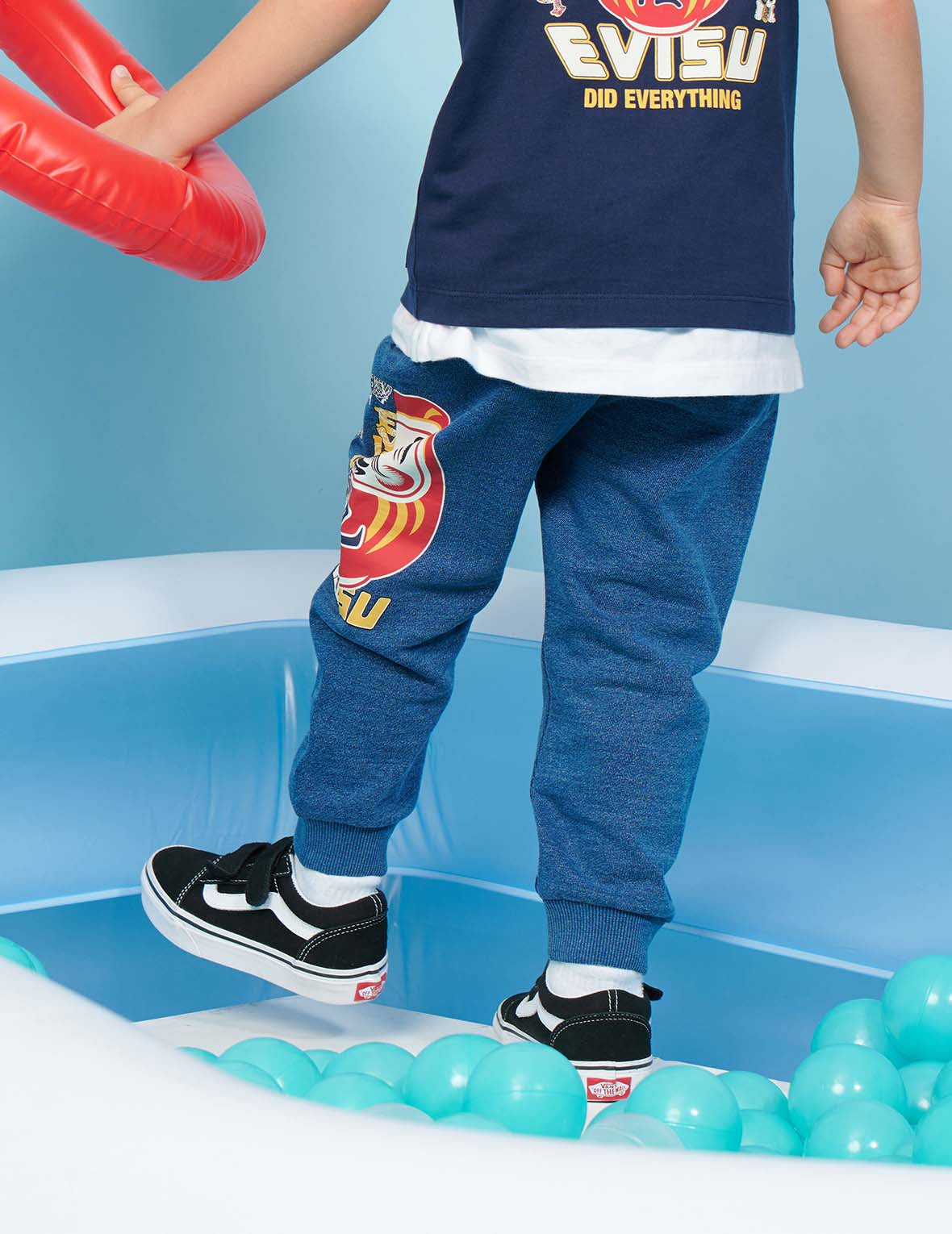 Graphic Blocking Side-print Sweatpants